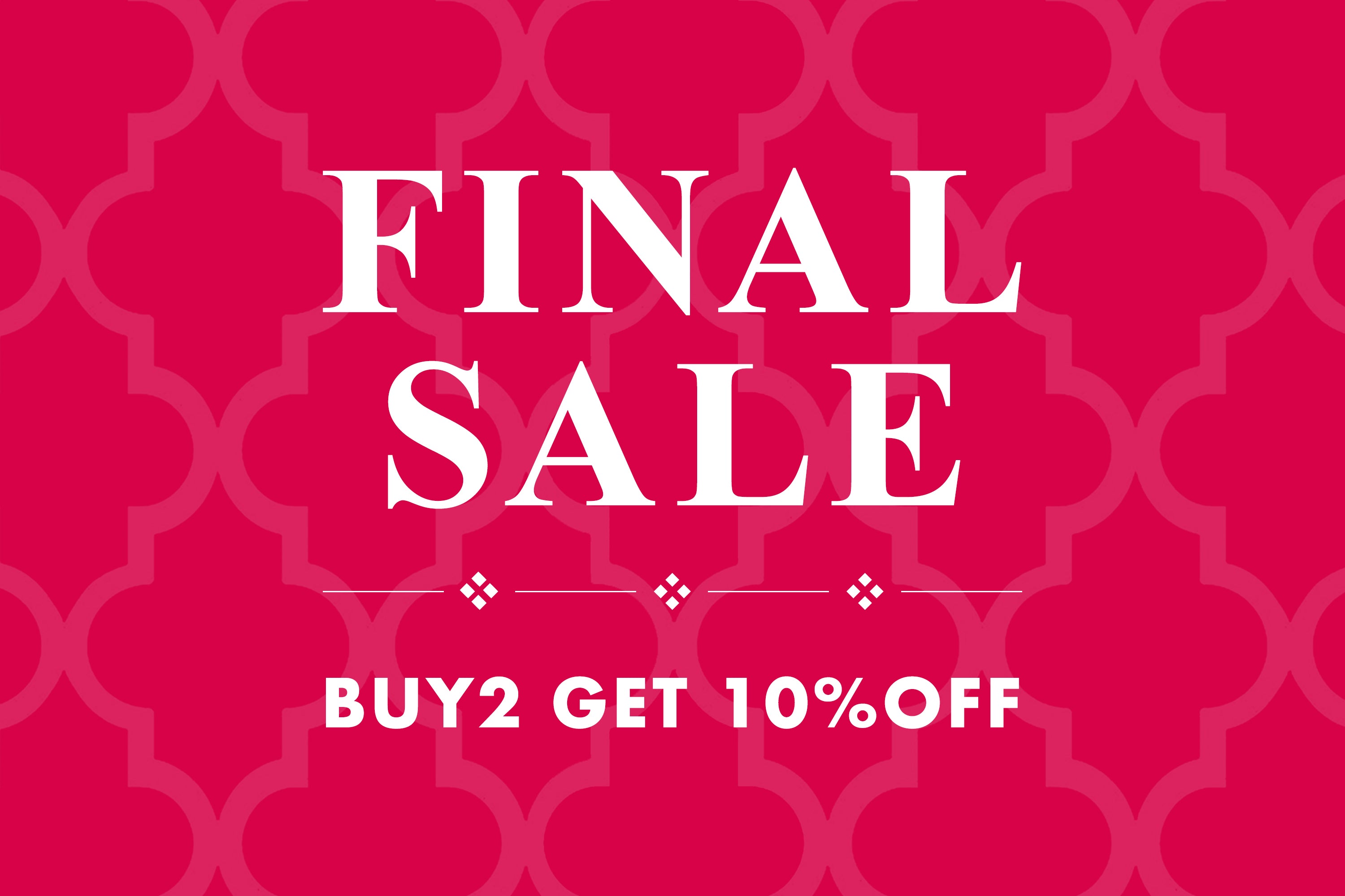 8/5〜|FINAL SALE 〜BUY2 GET10%OFF〜