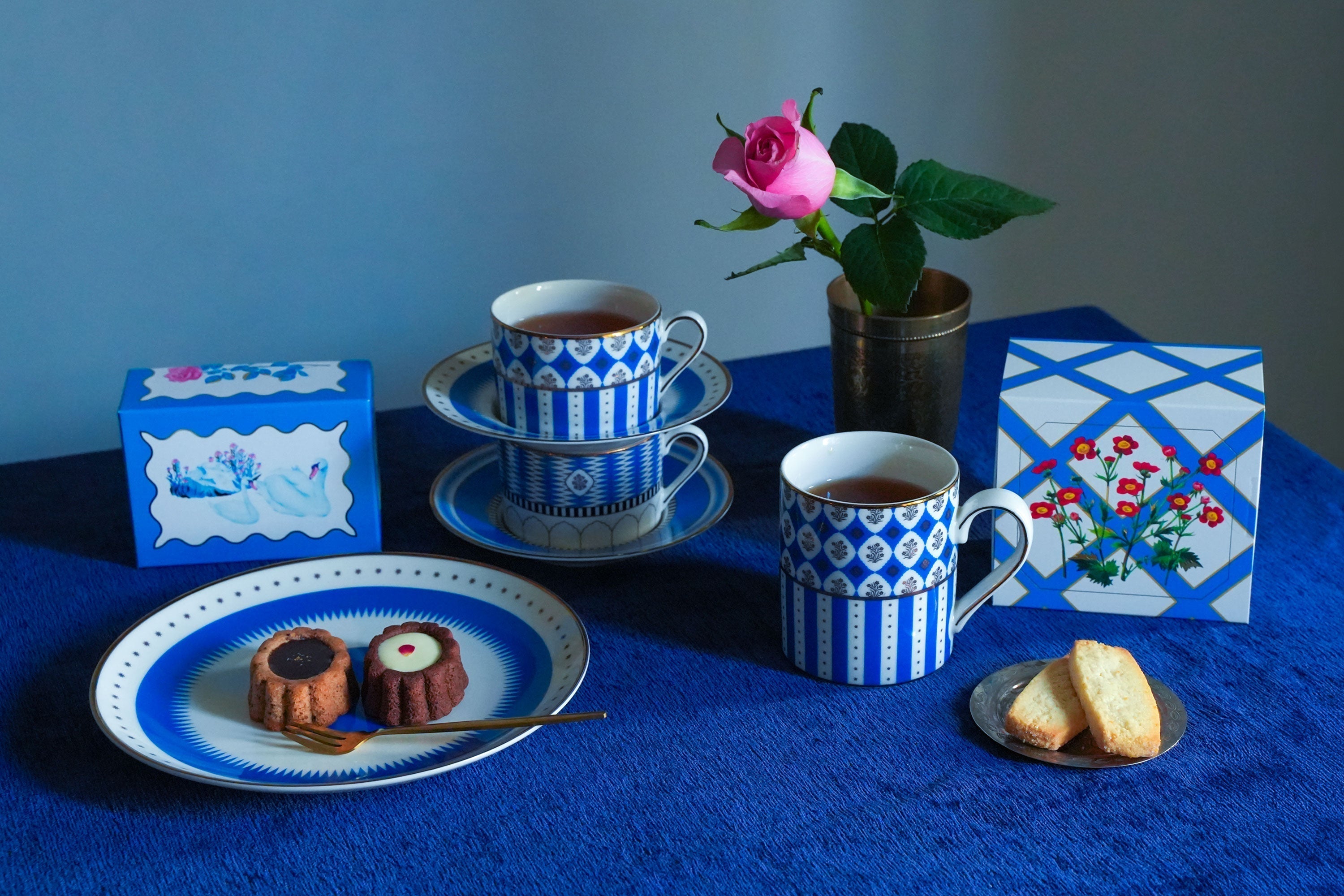 RURU MARY'S & Pasand Home Blue Tea Time