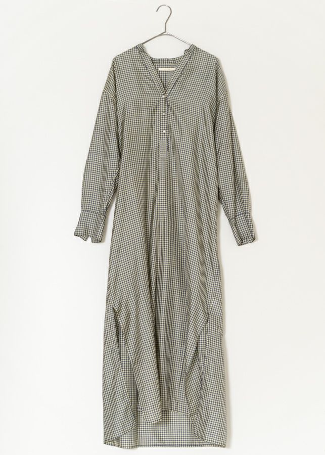 Silk Ginghamcheck Kurta Dress