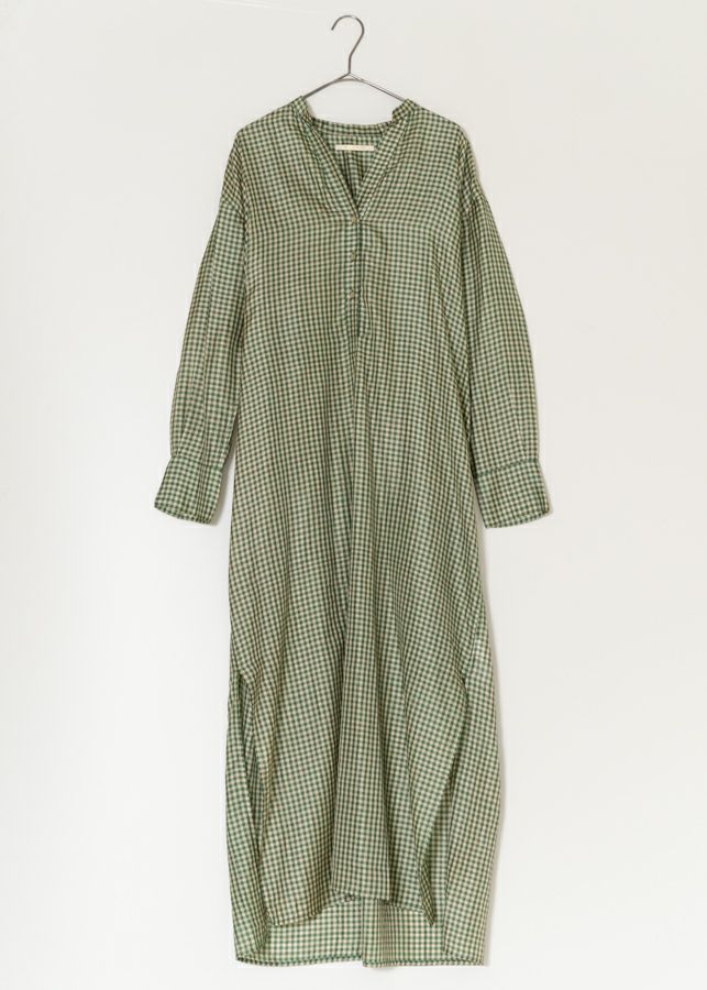 Silk Ginghamcheck Kurta Dress