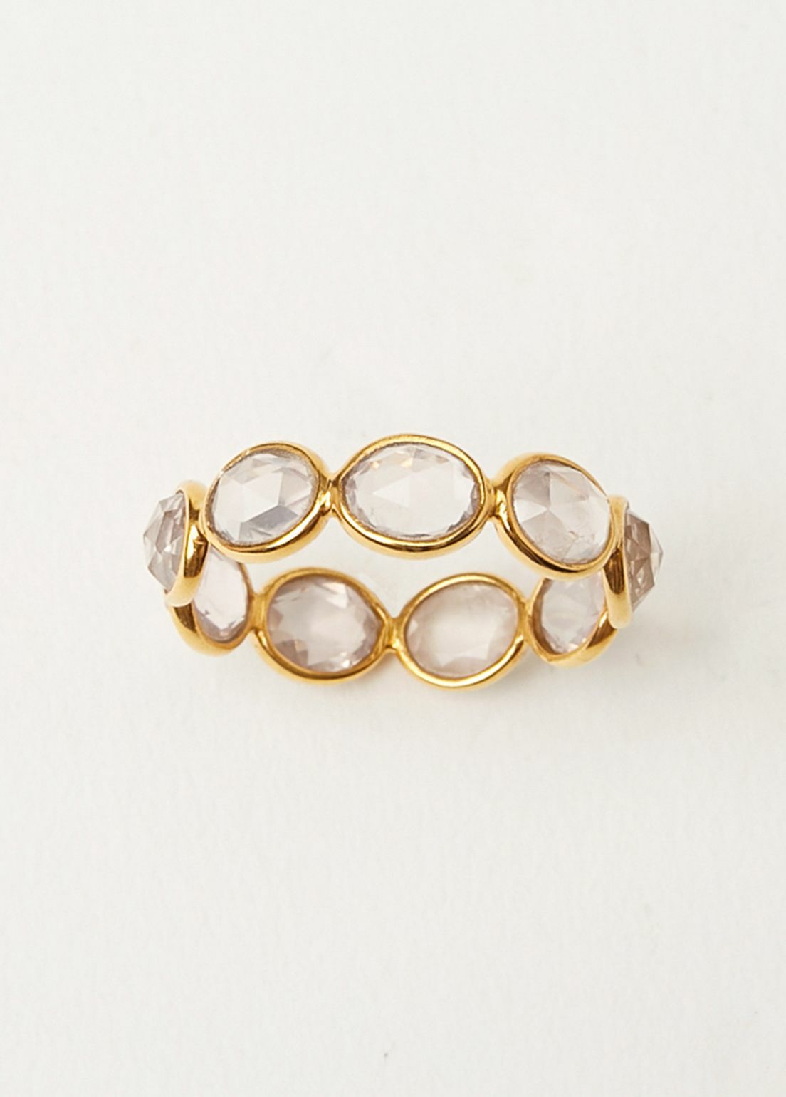 Rose Quartz Slice Stone Eternity