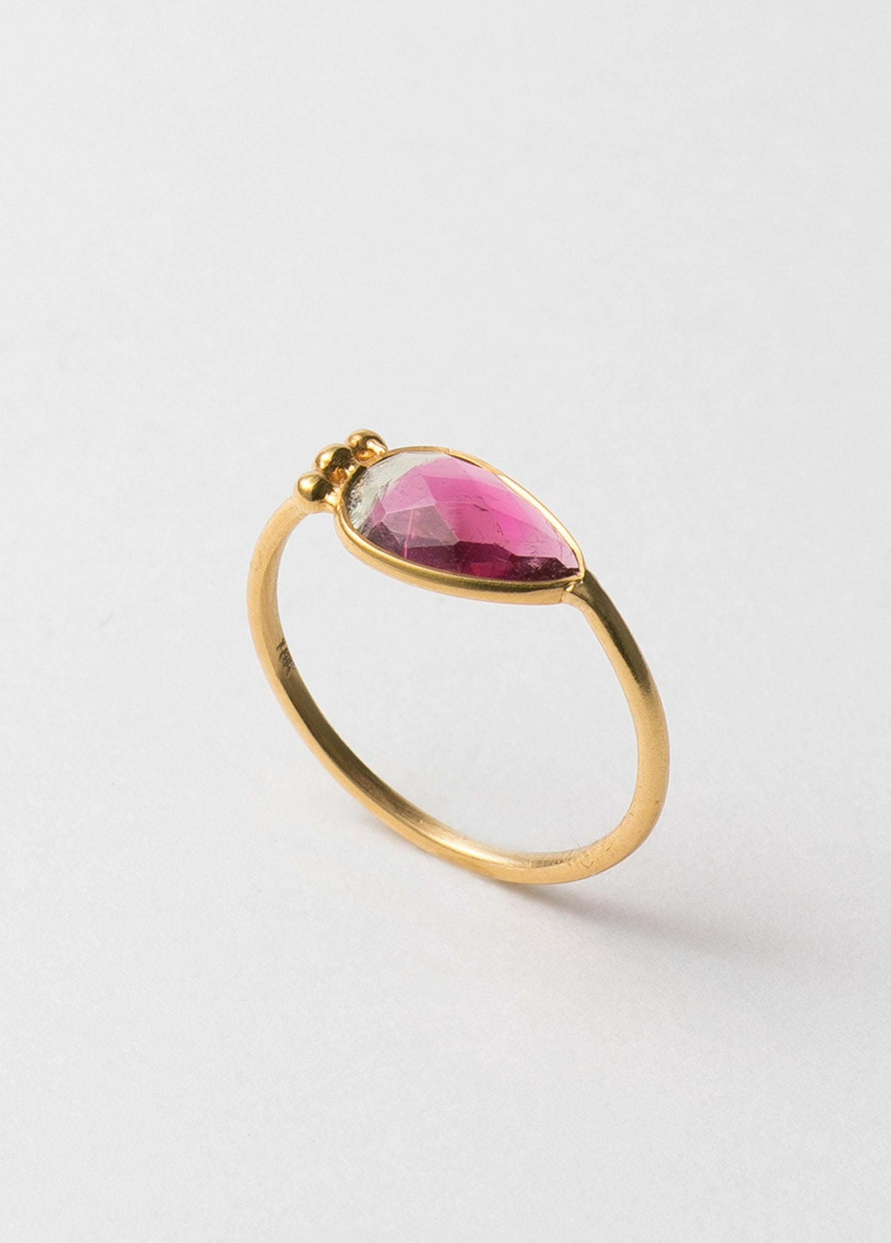 Organic Slice small Bezel Ring