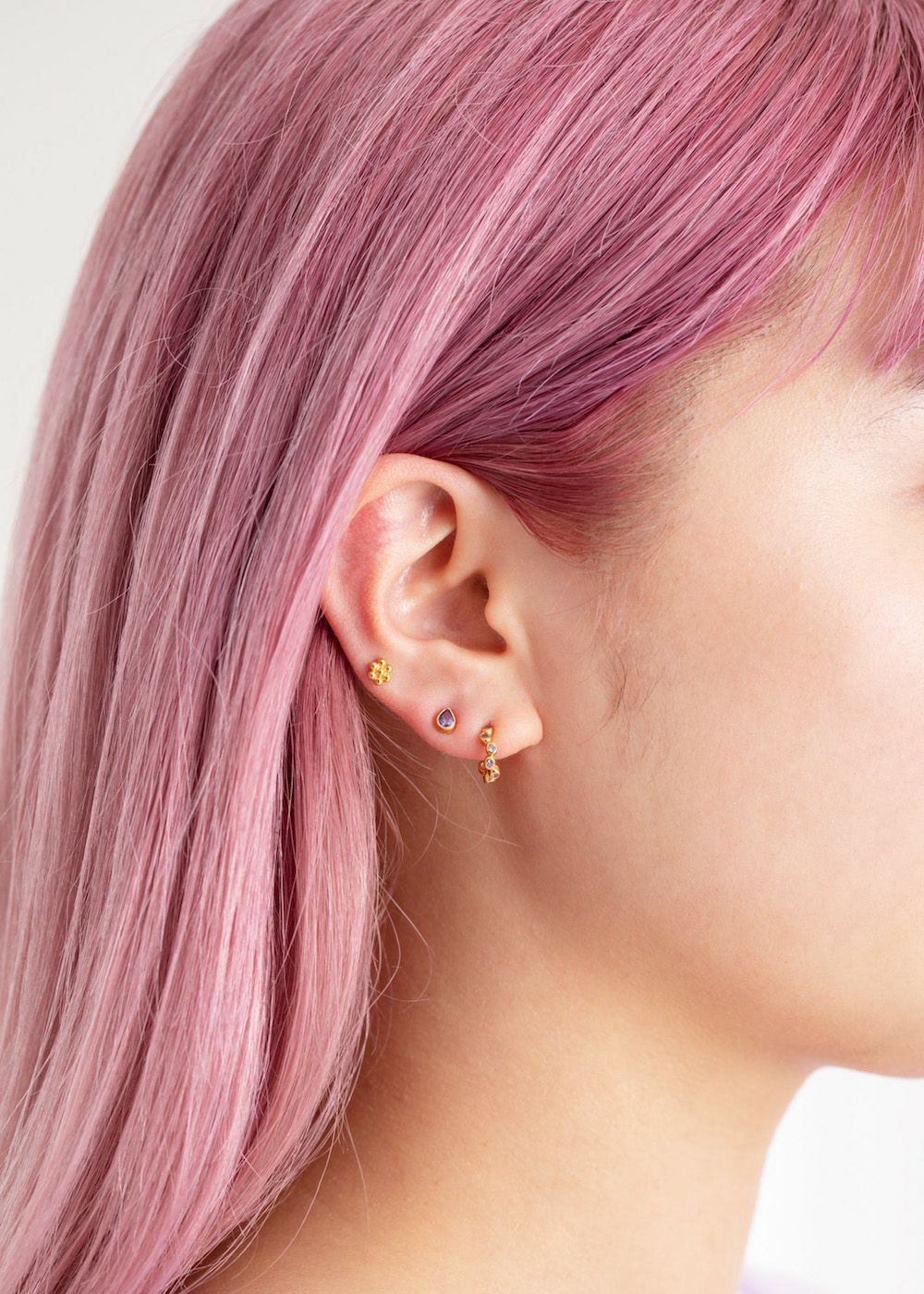 Tanzanite Teardrop Pierce