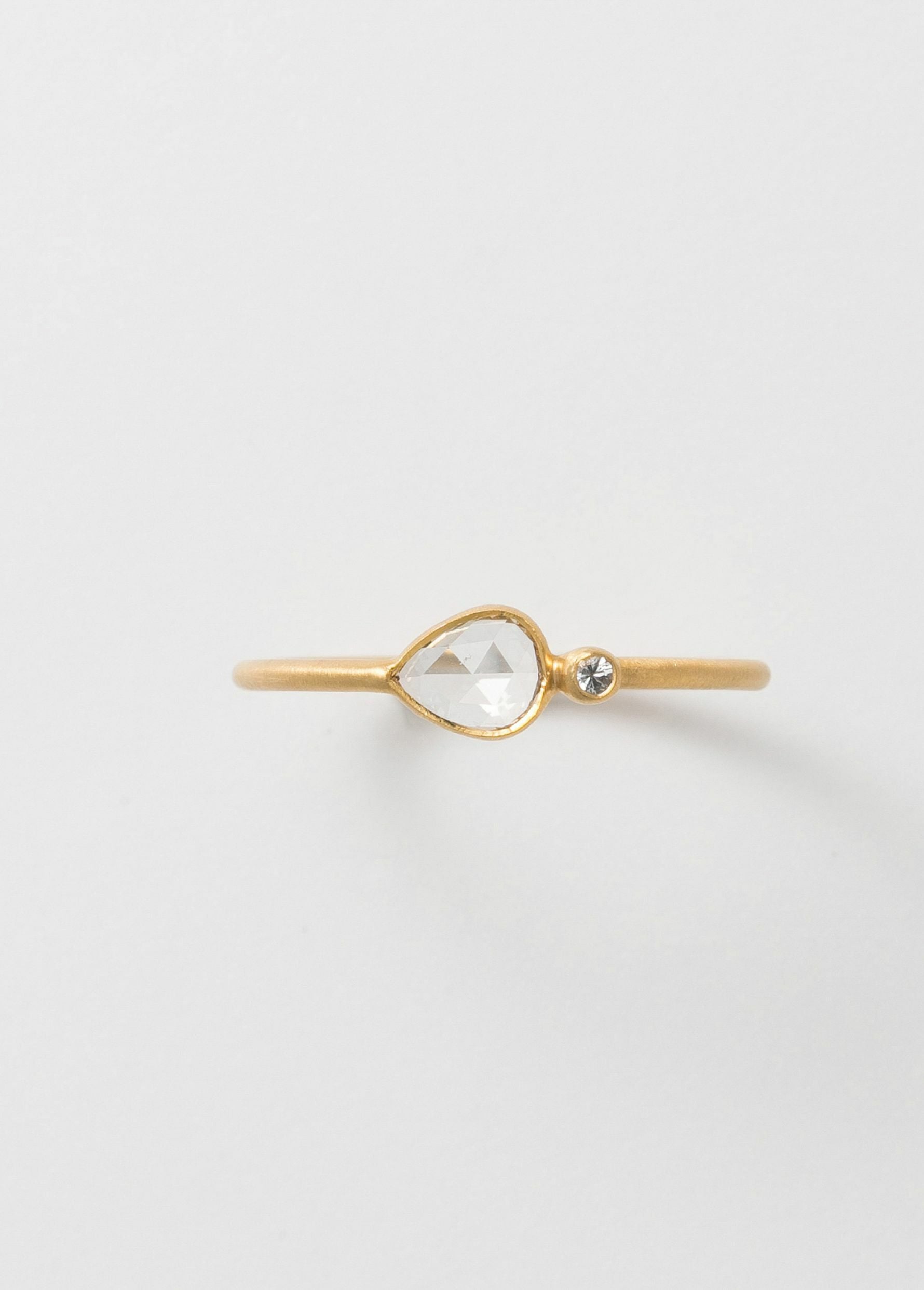 Diamond Teardrop Ring