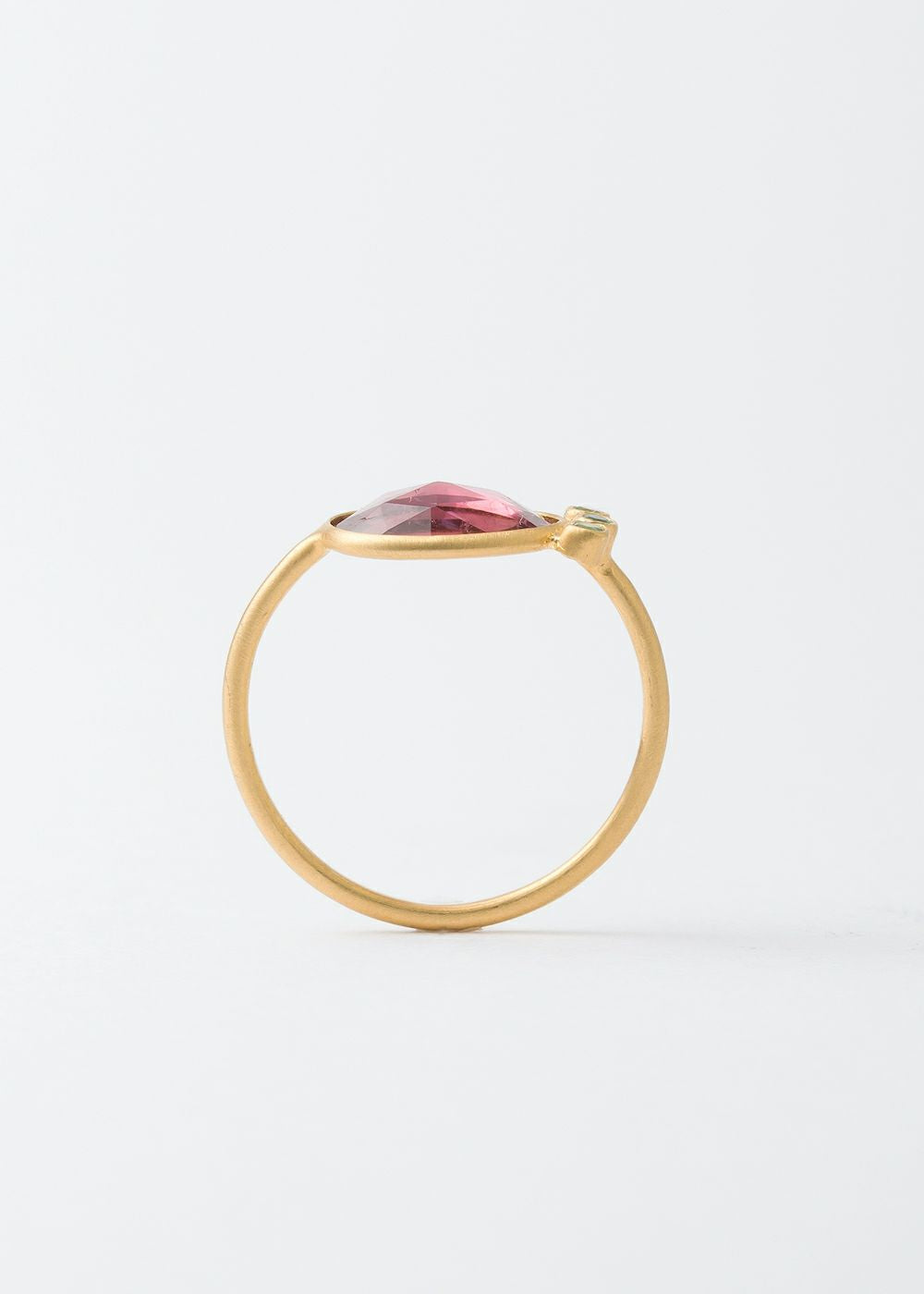 Organic Slice Bezel Ring