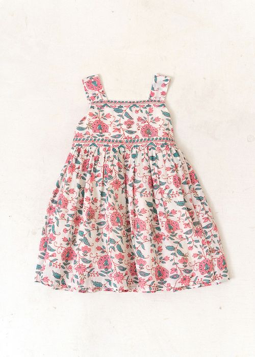 Kids Dress From Side Parts Fabric
