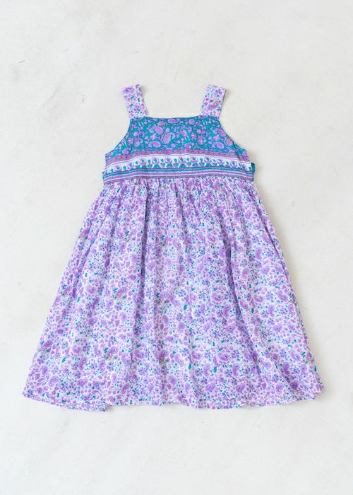 Kids Dress From Side Parts Fabric