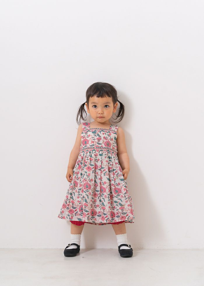 Kids Dress From Side Parts Fabric