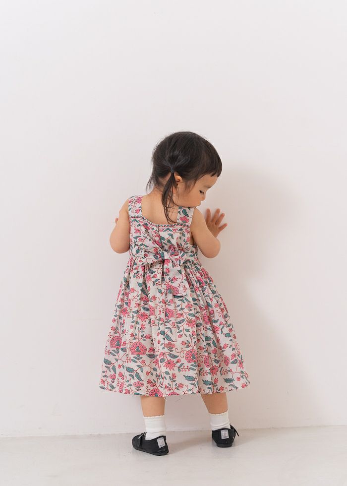 Kids Dress From Side Parts Fabric