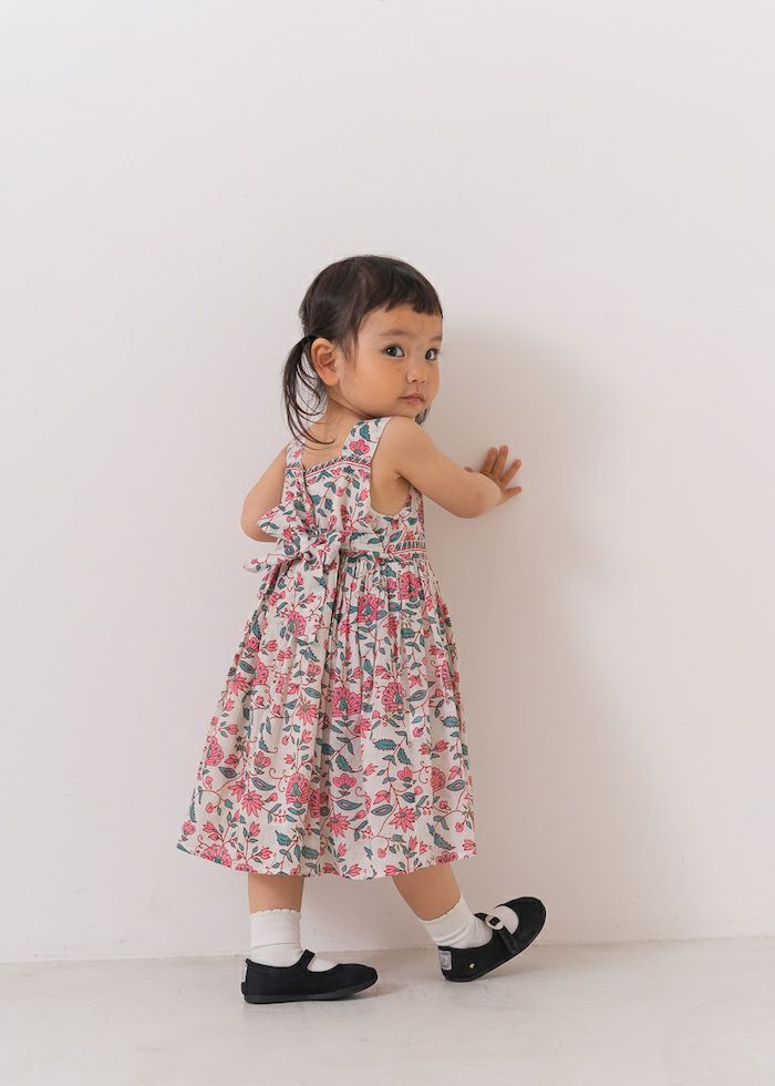 Kids Dress From Side Parts Fabric