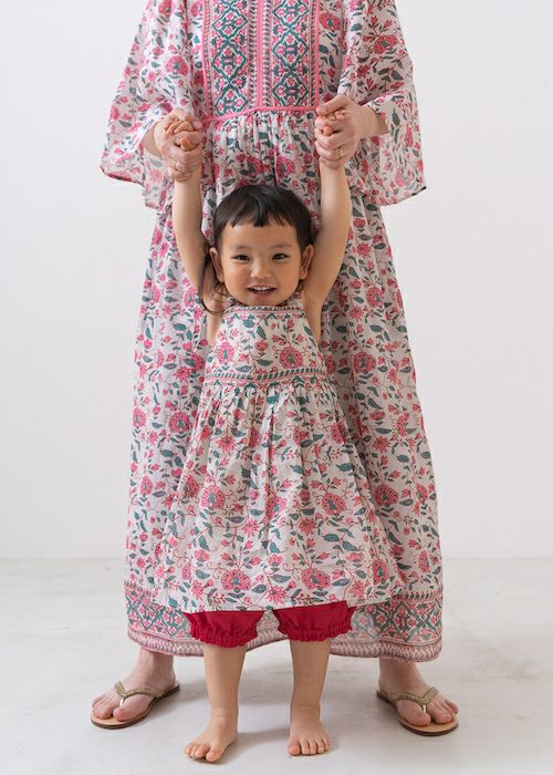 Kids Dress From Side Parts Fabric