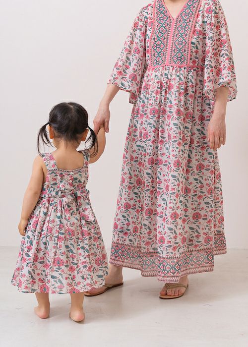 Kids Dress From Side Parts Fabric