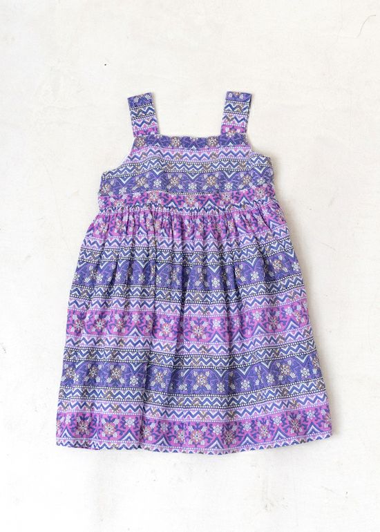 Kids Dress From Side Parts Fabric
