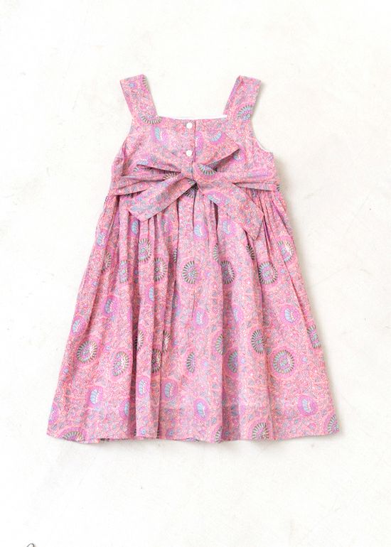 Kids Dress From Side Parts Fabric