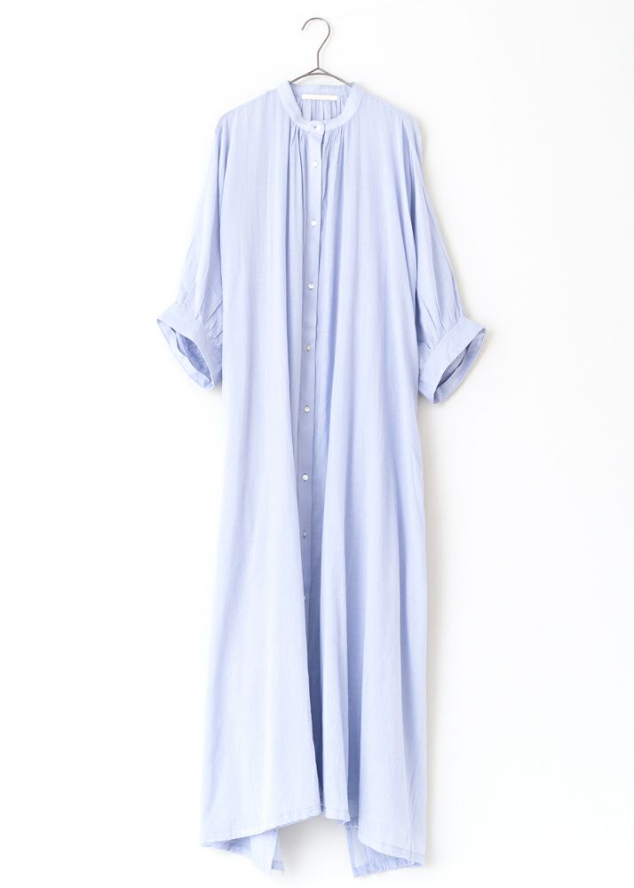 Cotton Voile Plain Shirts Dress