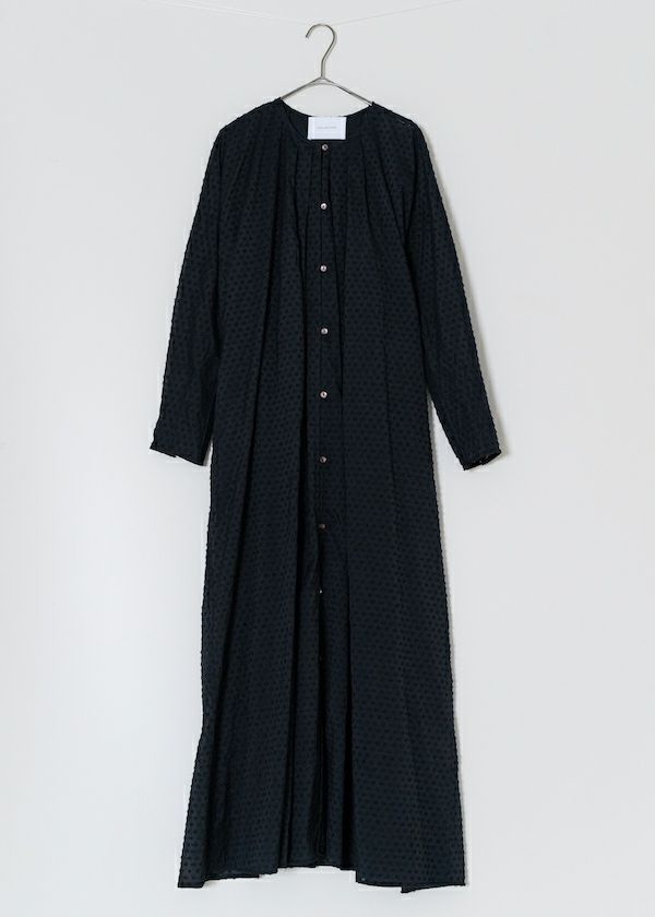 Sheer Jacquard Front Open Dress | Pasand by ne Quittez pas 