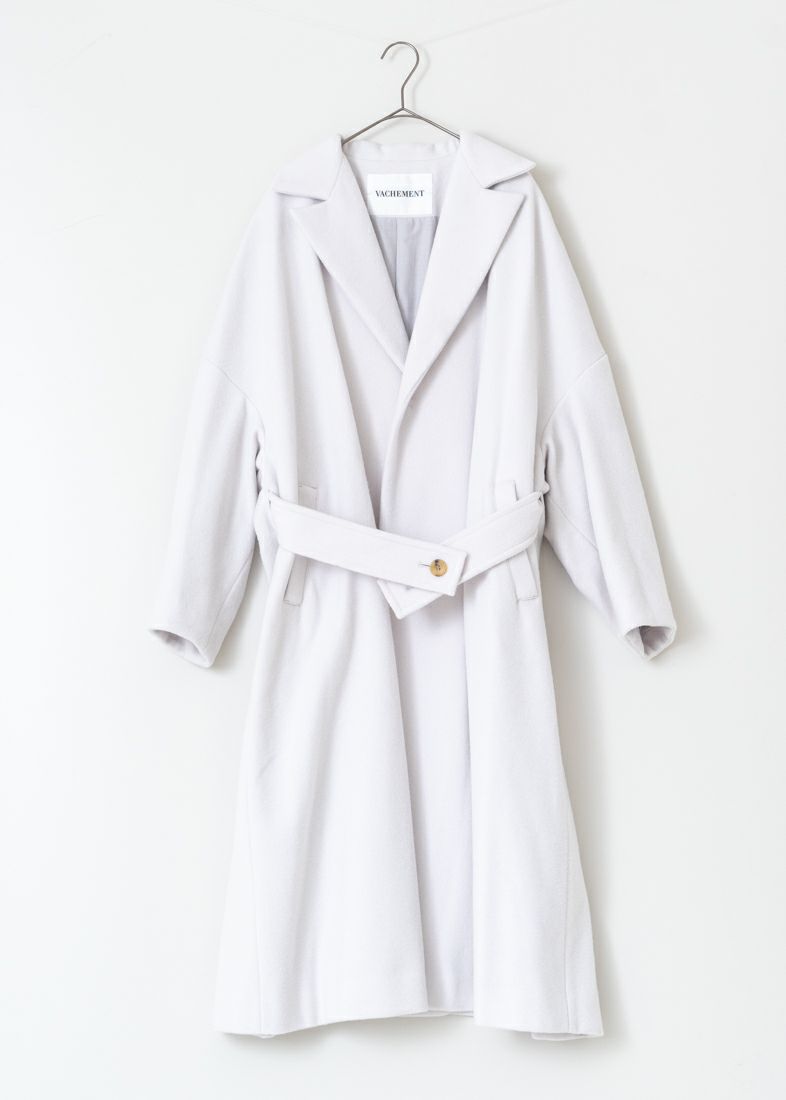 SUPER140 Melton long coat