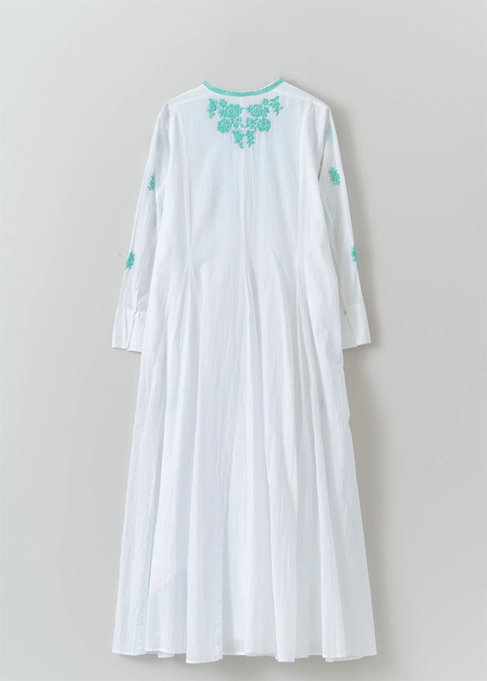 Chikan Embroidery Panel Dress
