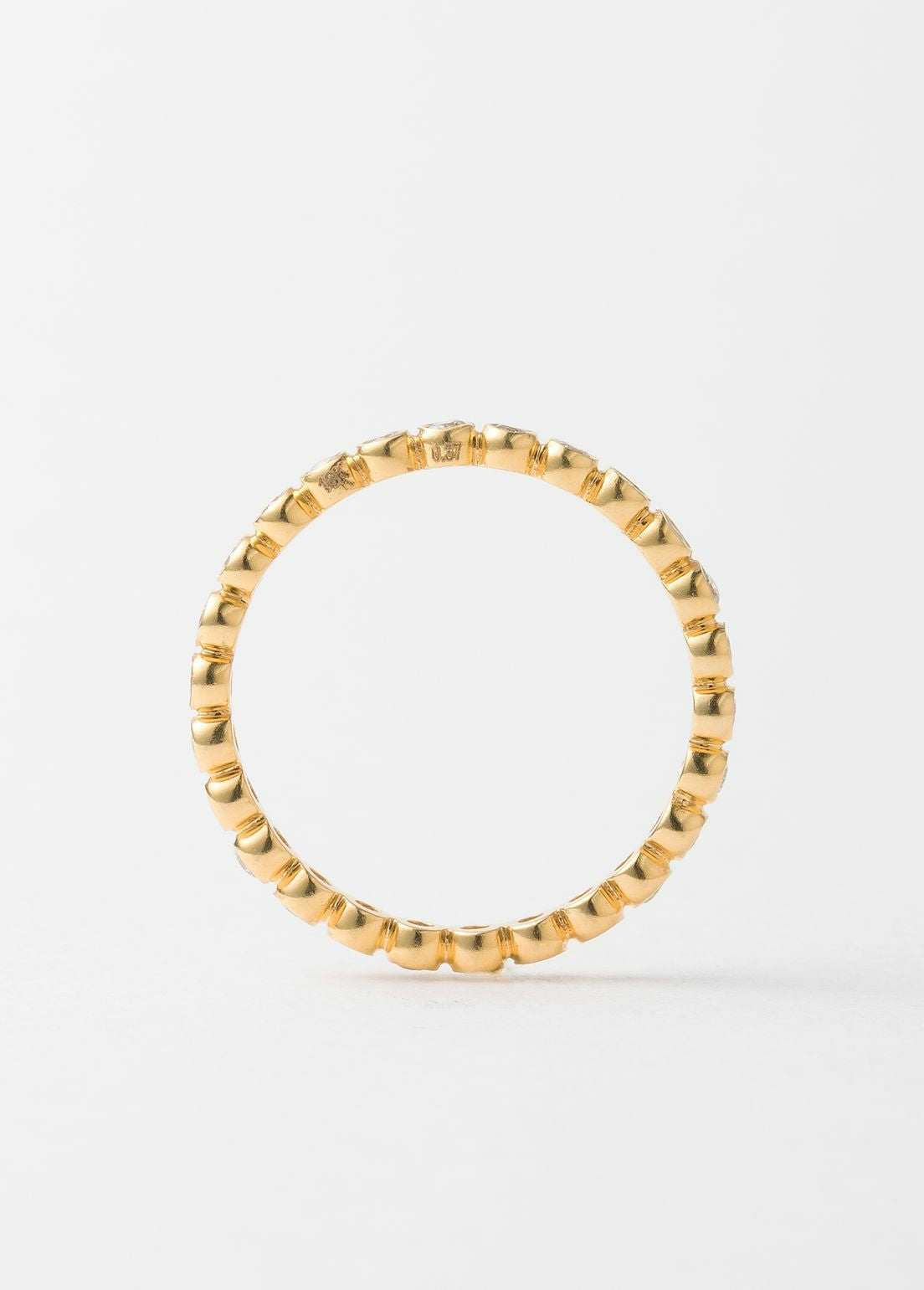 Tiny Ruby Gem Eternity Ring