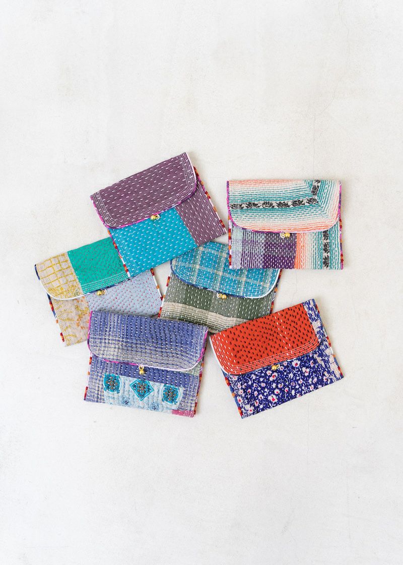 Kantha Pouch