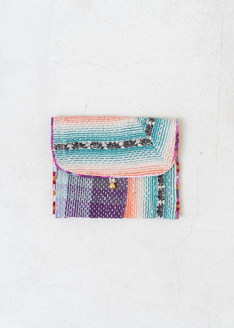 Kantha Pouch