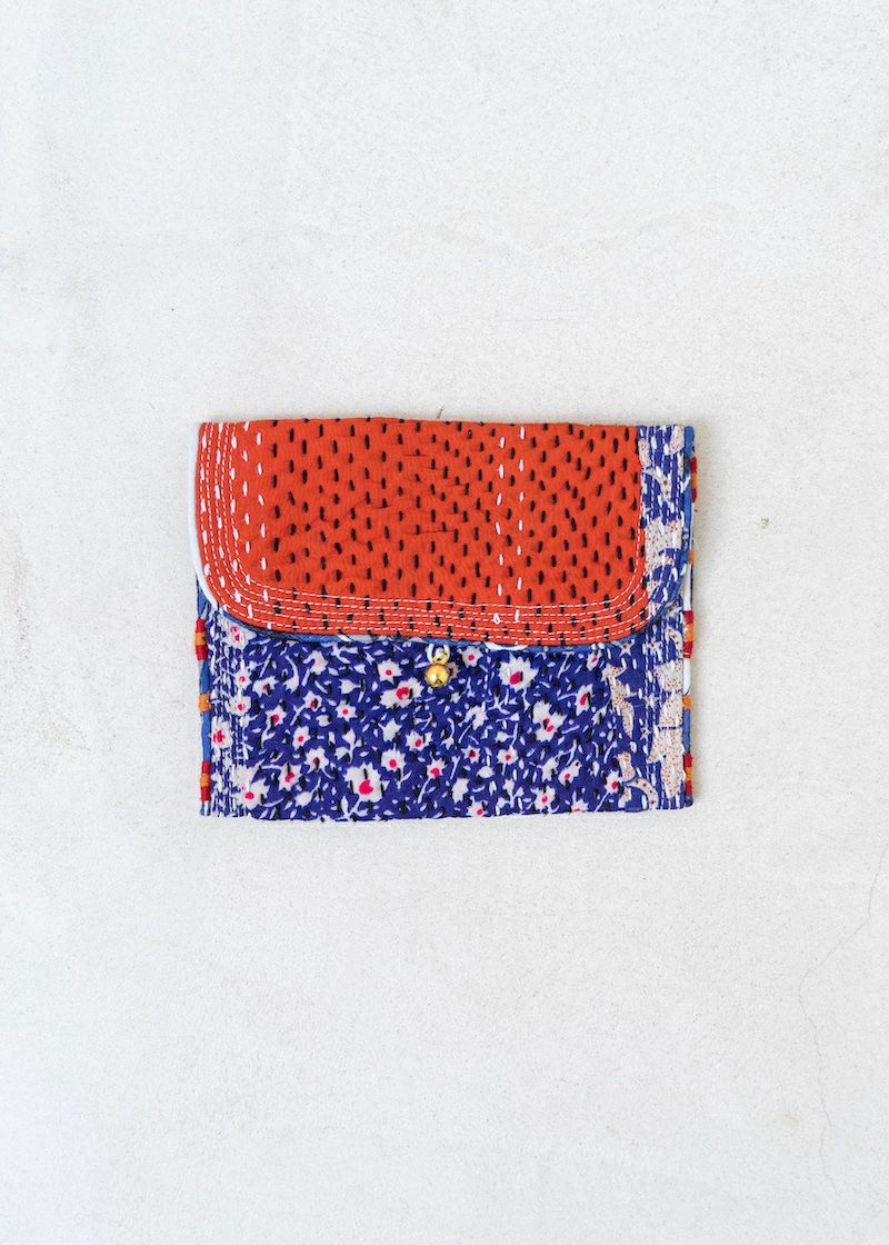Kantha Pouch