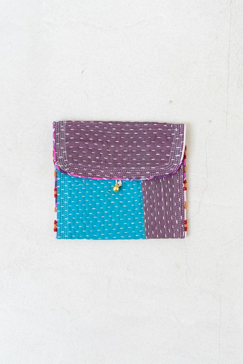 Kantha Pouch