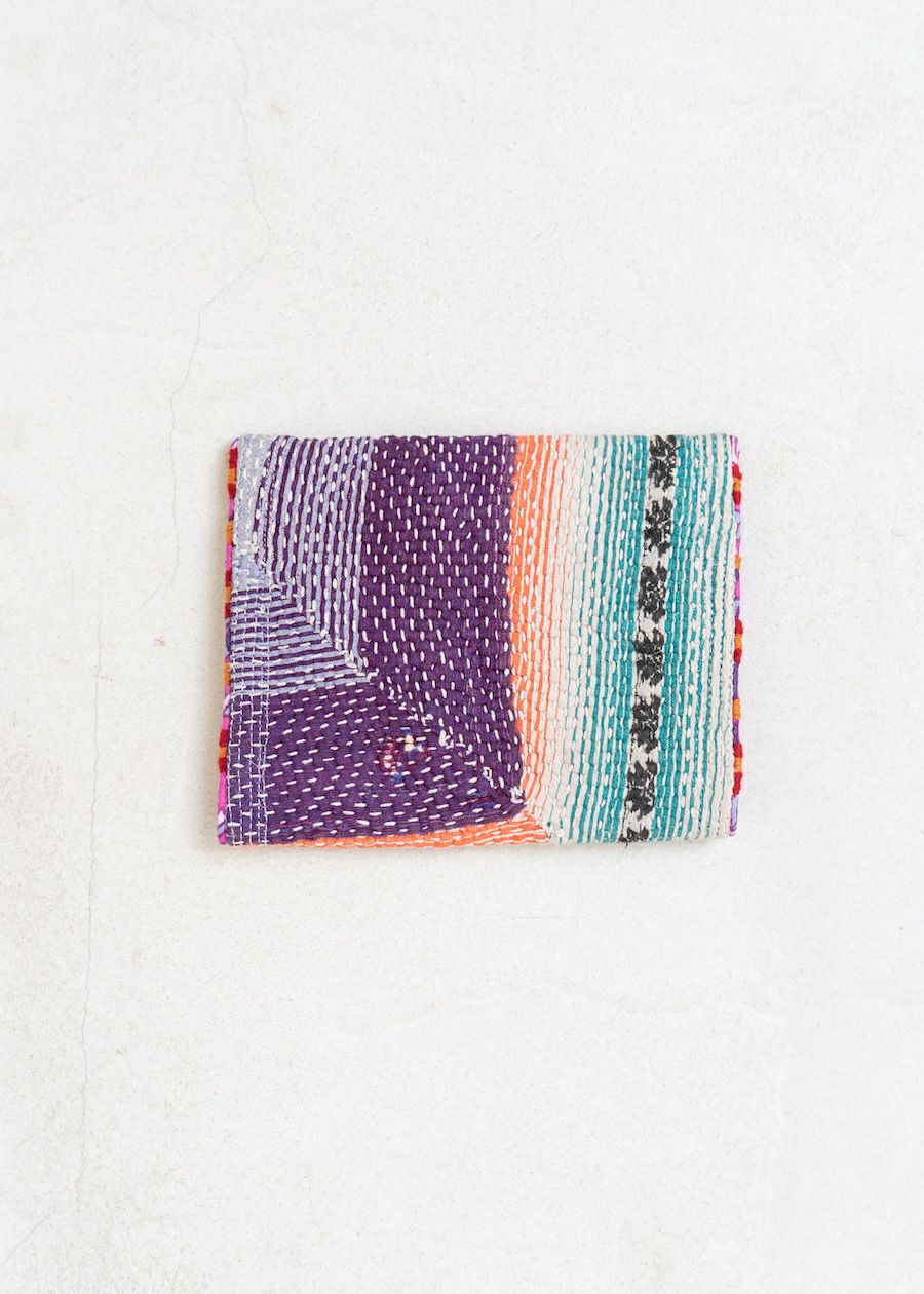 Kantha Pouch