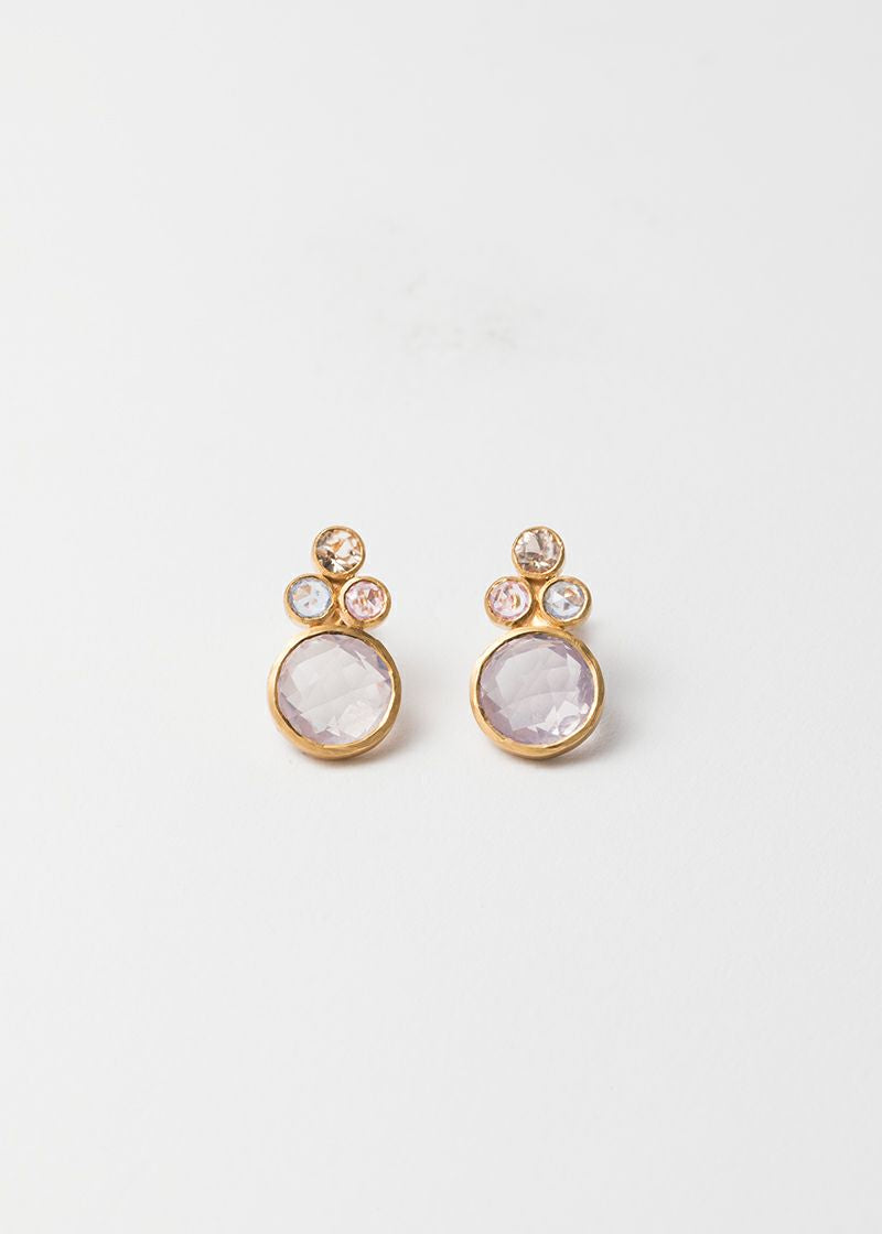 Lavender Amethyst With Sapphire Stud | Pasand by ne Quittez