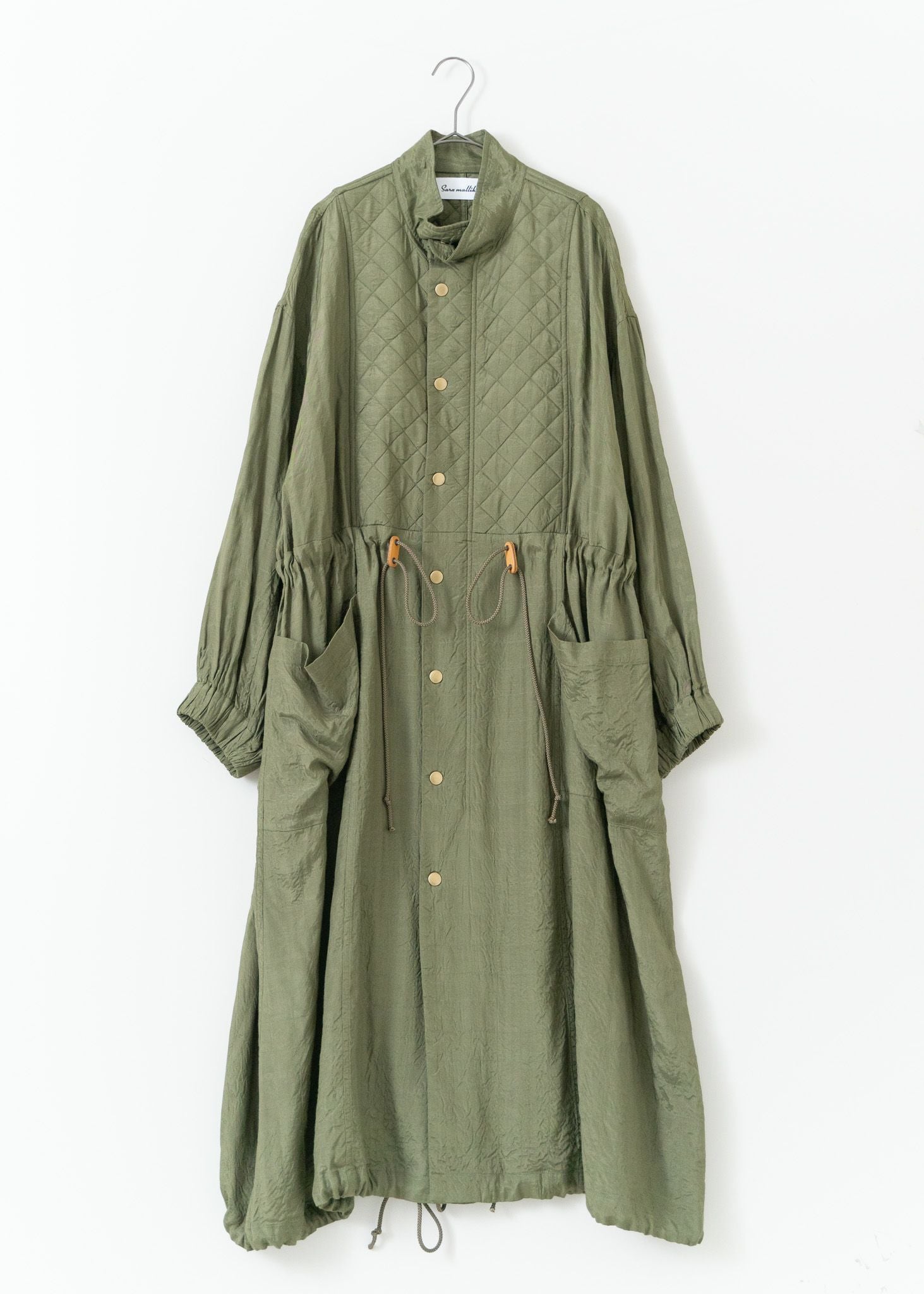 Square Stitch Long Coat