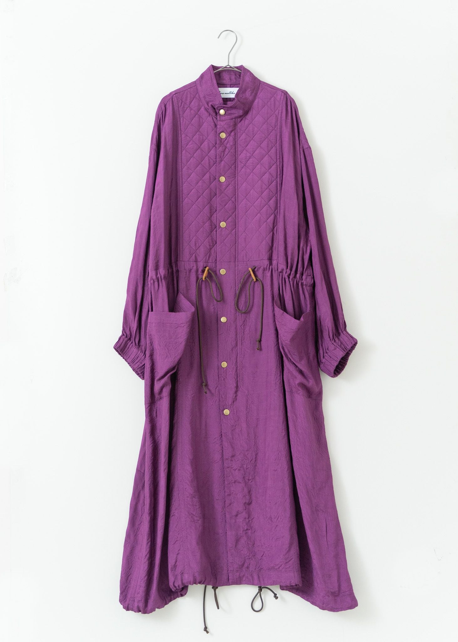 Square Stitch Long Coat