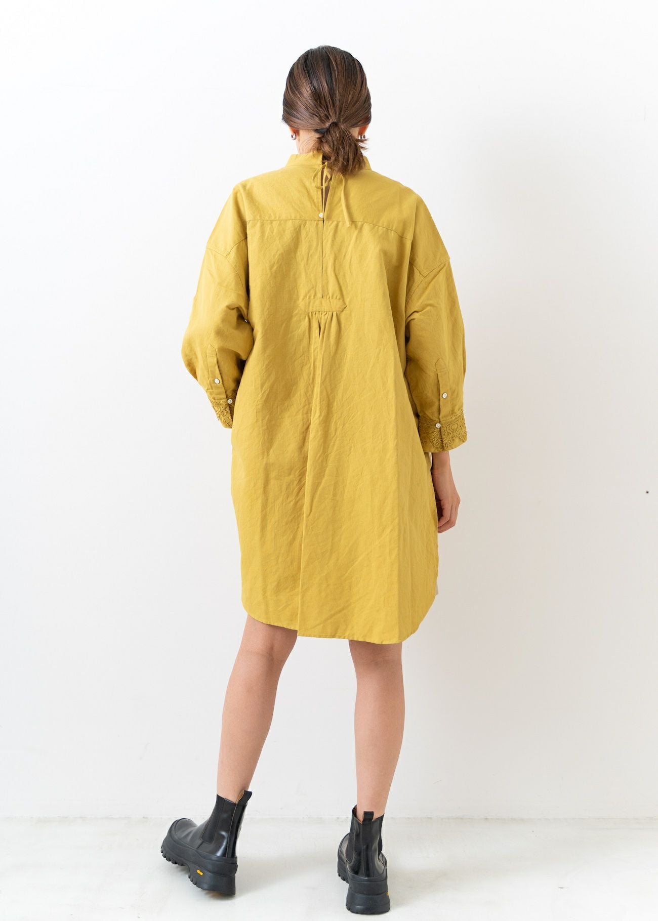 Heavy Linen Lace Long Shirts