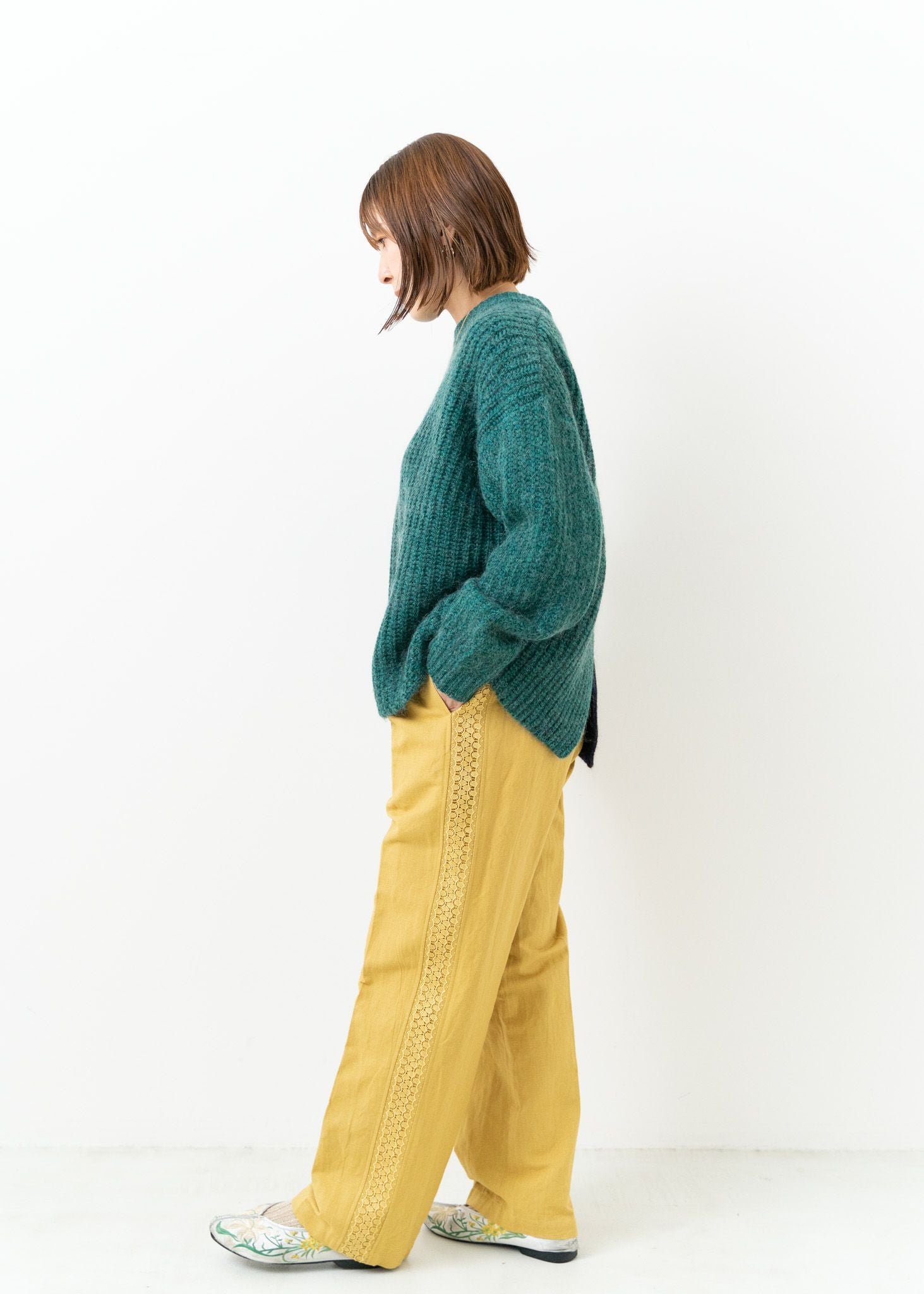 Wool And Shaggy Blend Sweater