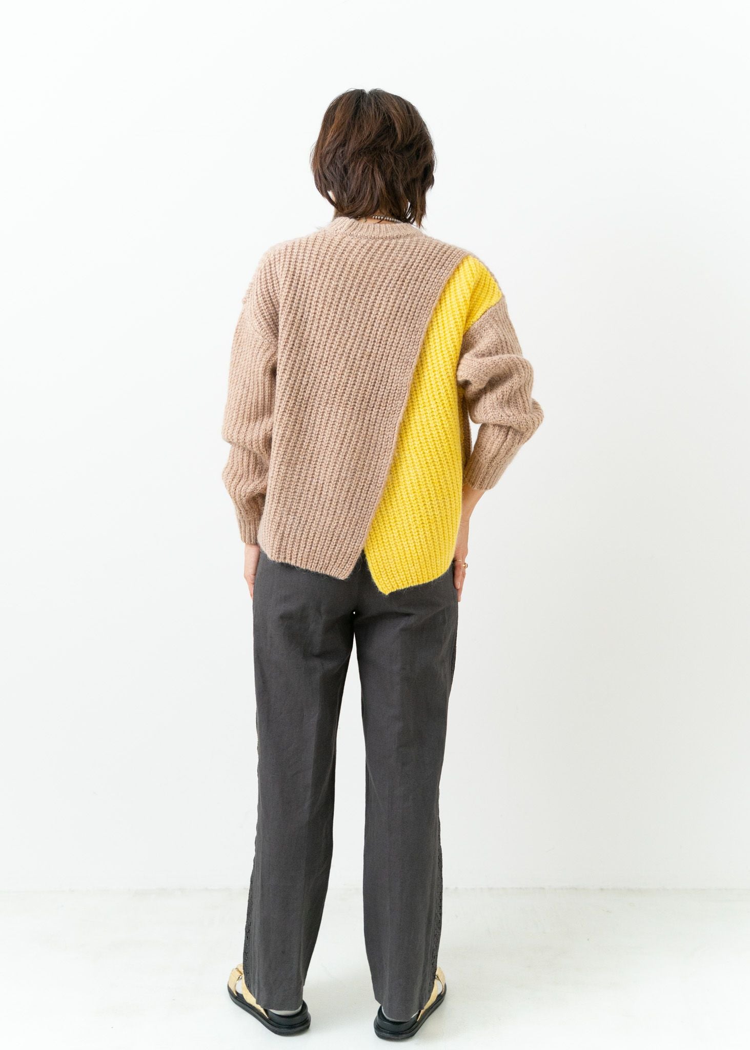 Wool And Shaggy Blend Sweater