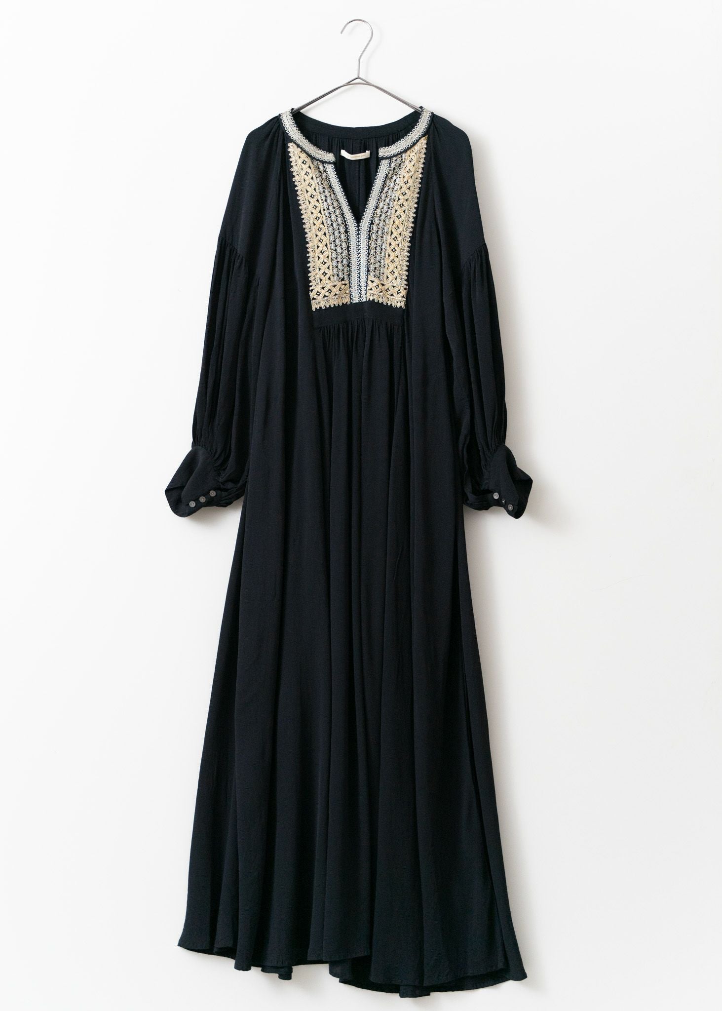 Moss Rayon Front Yoke Embroidery Dress | Pasand by ne Quittez pas  