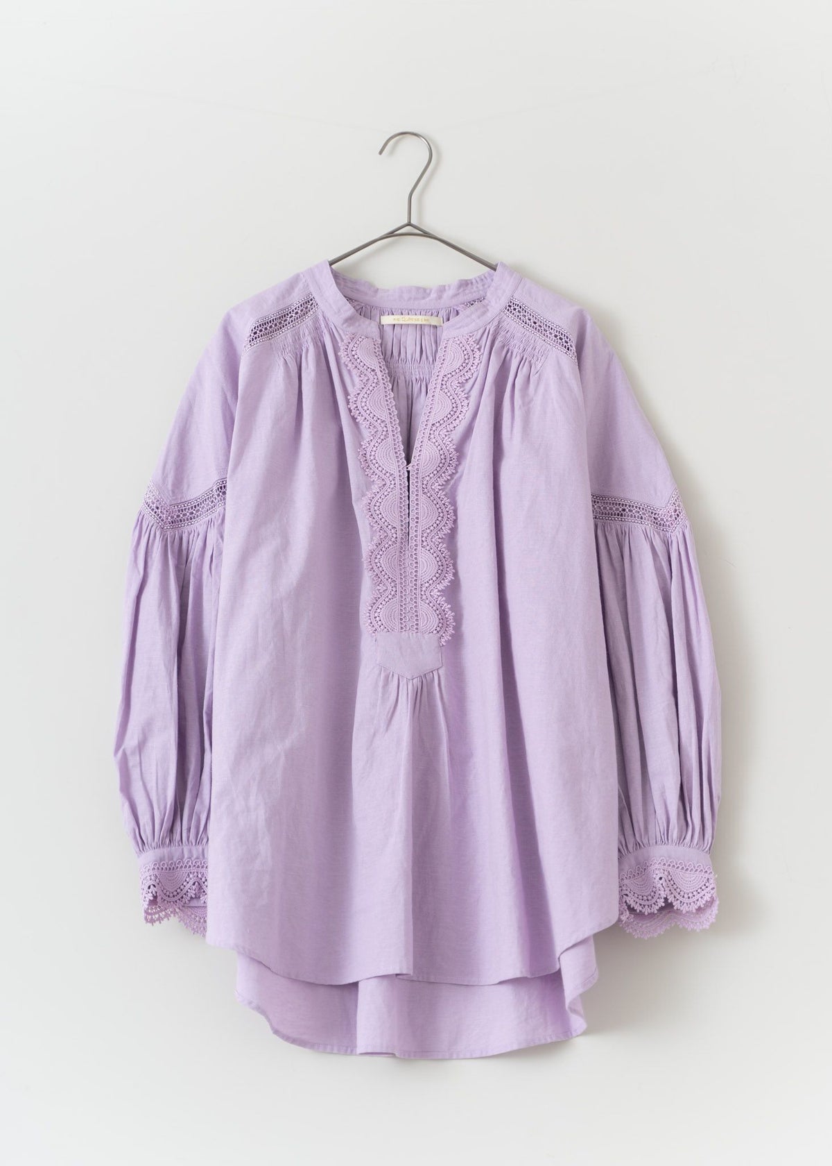 Cotton Linen Lace Blouse | Pasand by ne Quittez pas | パサンドバイ 