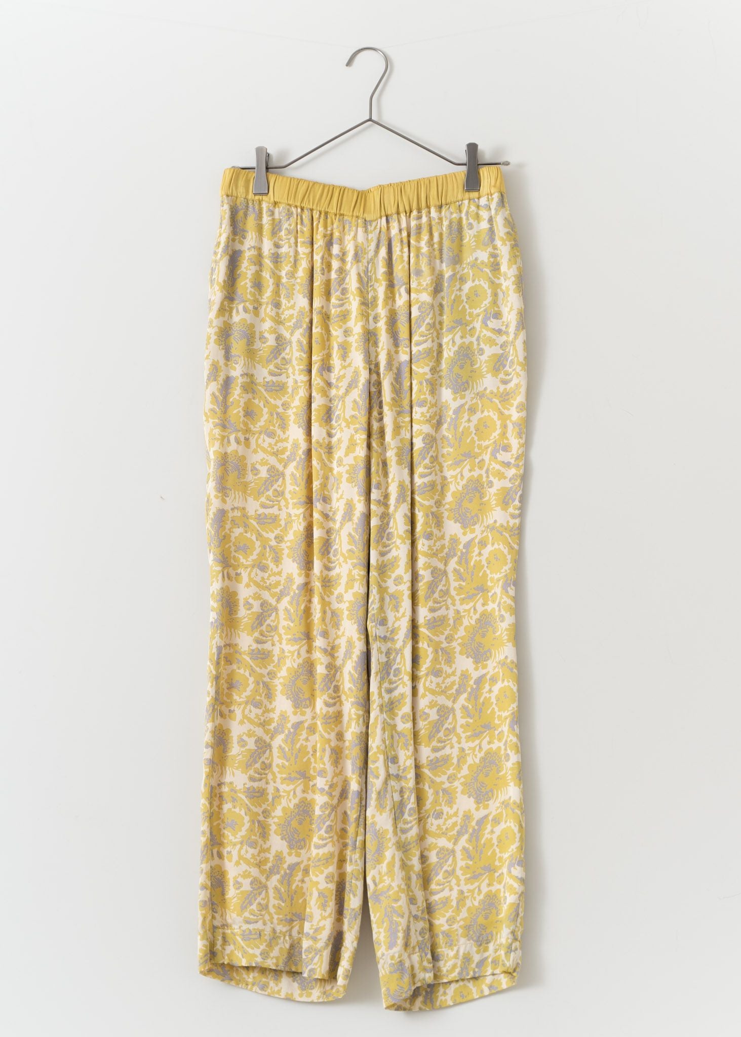 Modal Satin Flower Print Pants