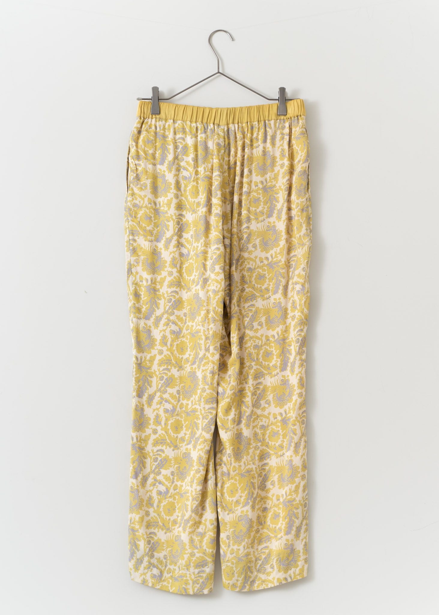 Modal Satin Flower Print Pants