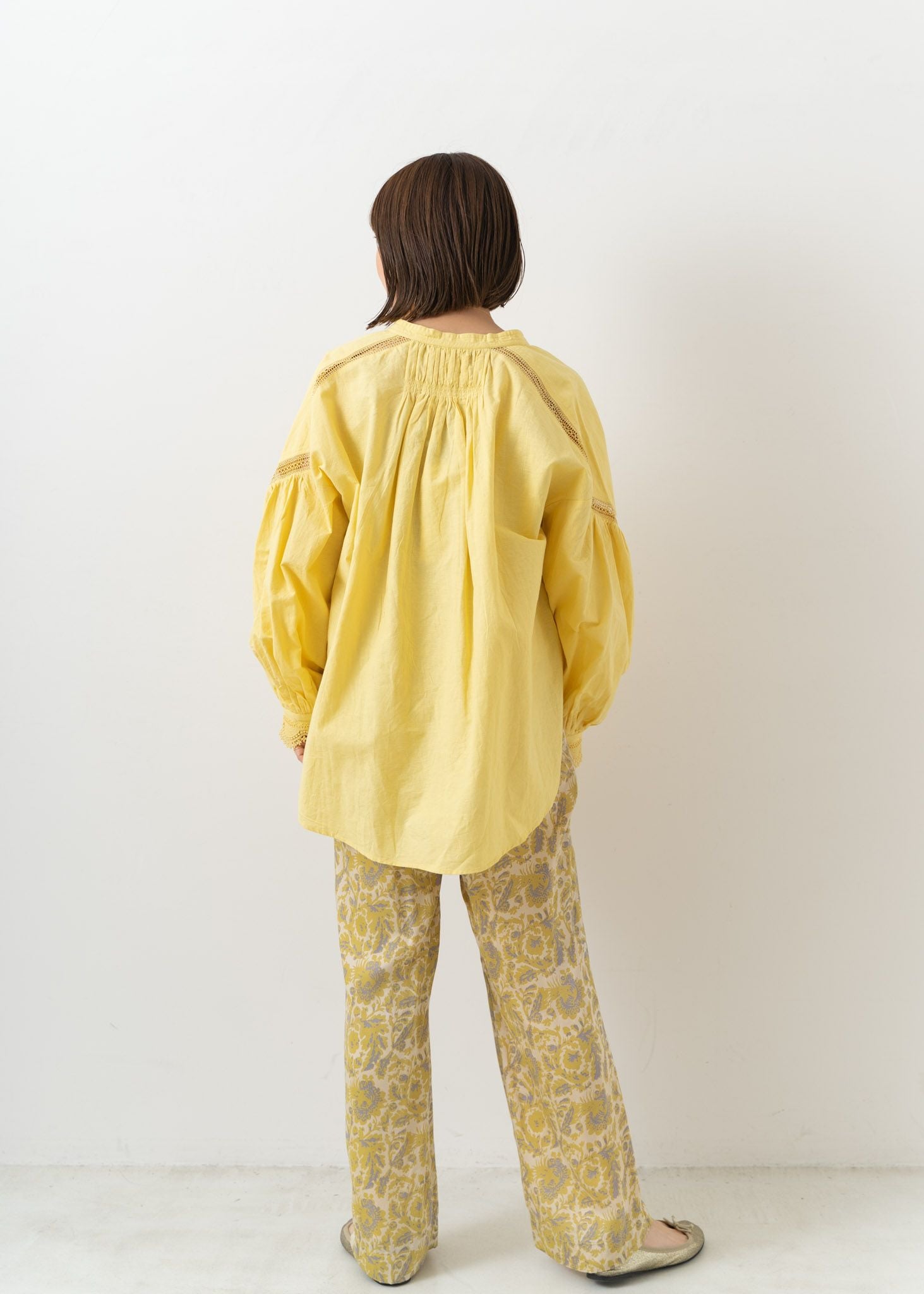 Modal Satin Flower Print Pants