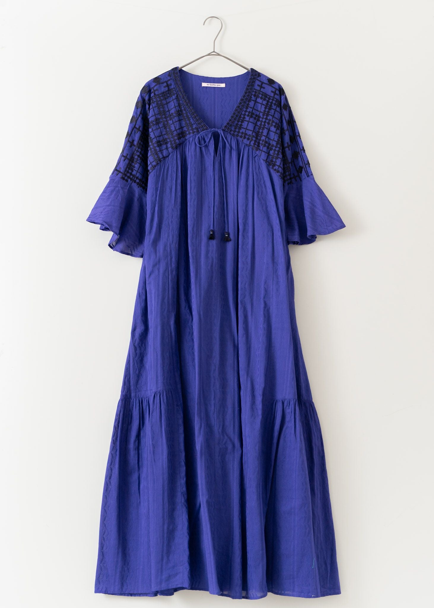 Cotton Jacquard Embroidery Dress | Pasand by ne Quittez pas 