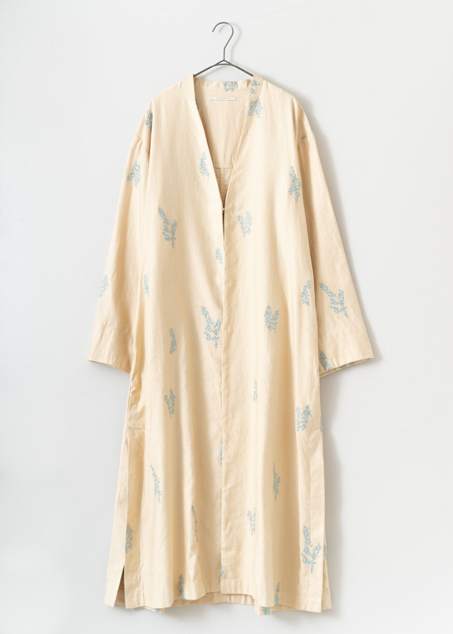 Cotton Linen Twill Embroidery Coat | Pasand by ne Quittez pas 
