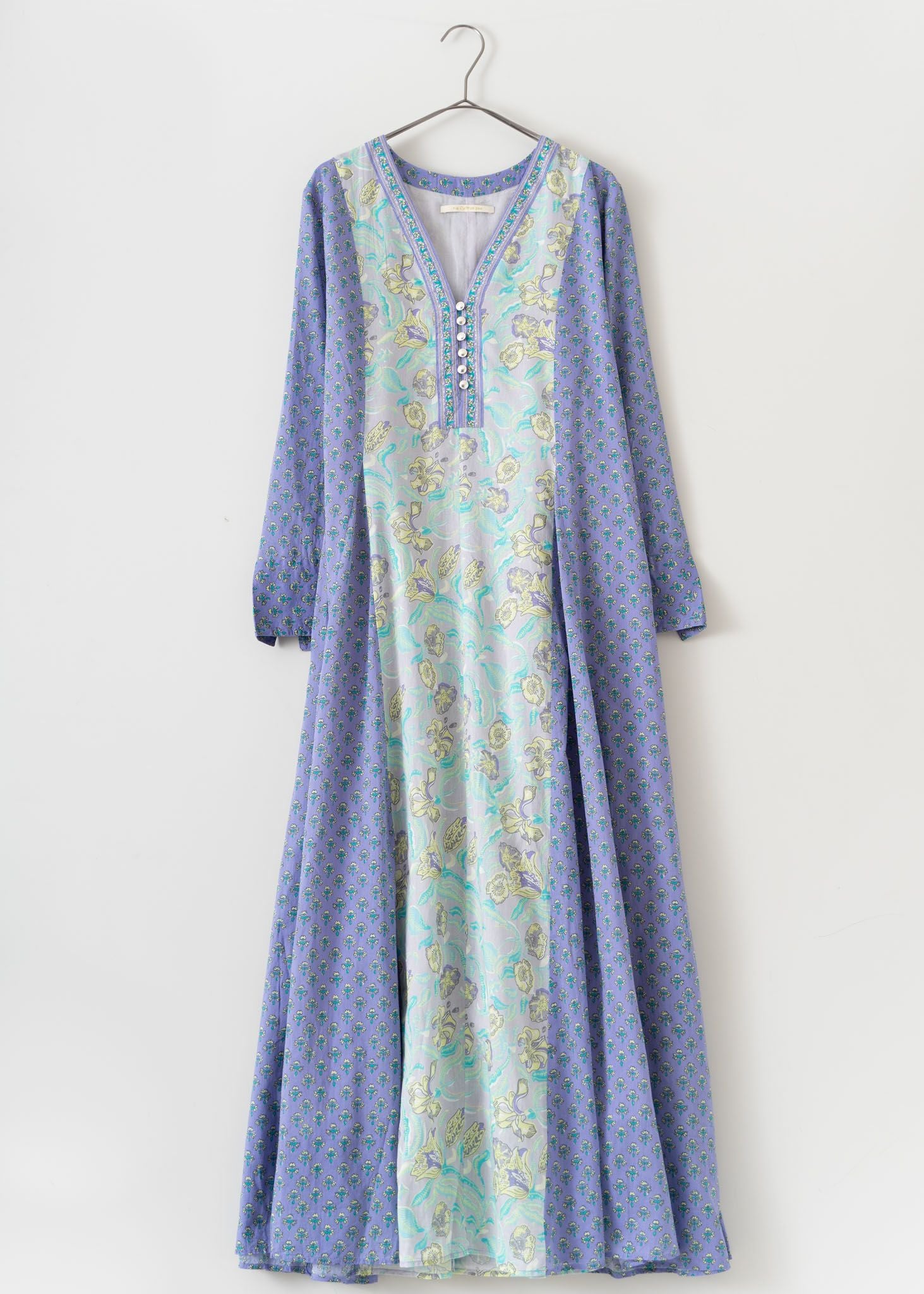 Cotton Voile Water Color Print Panel Dress | Pasand by ne Quittez 
