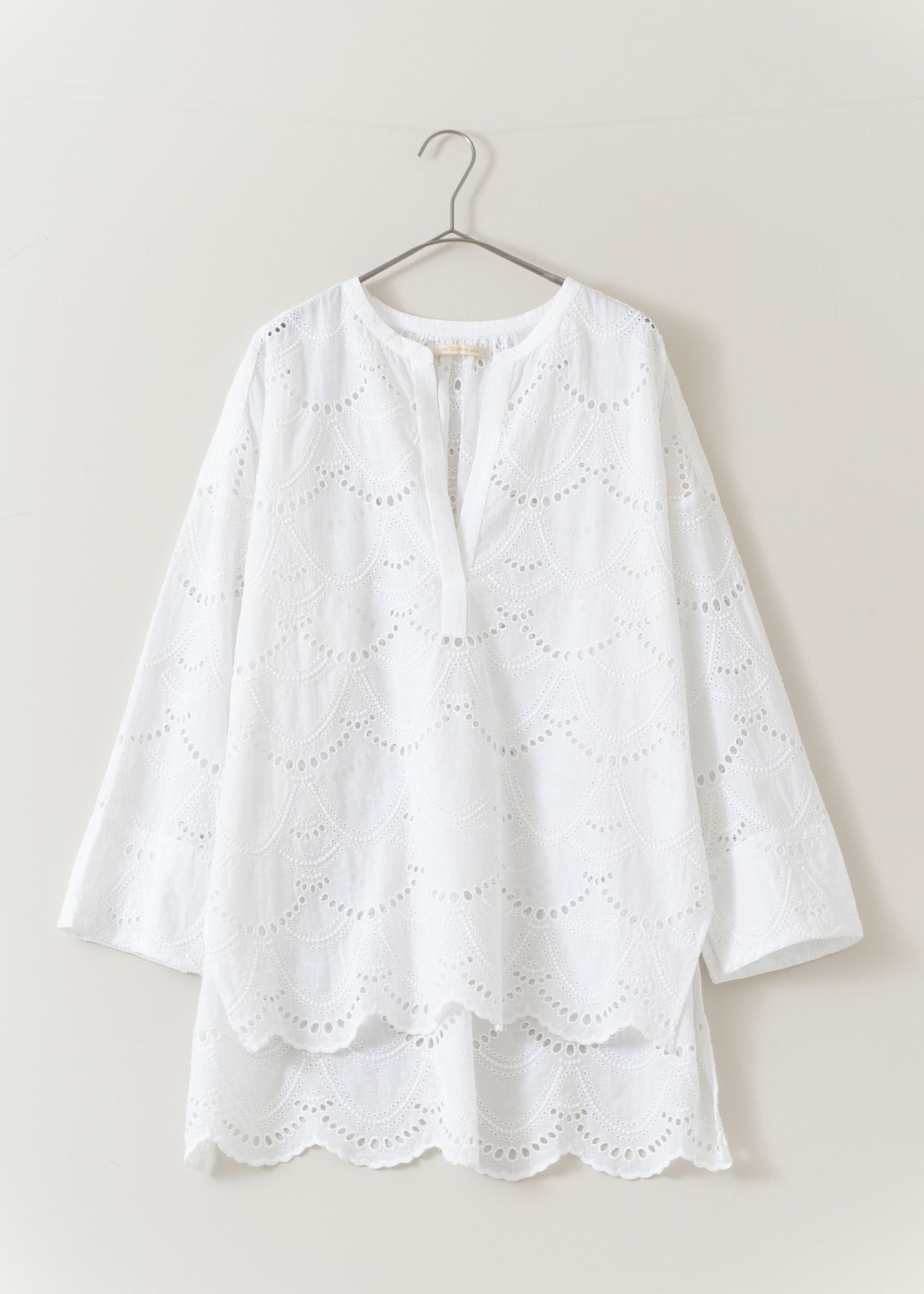 Discontinued Cotton Voile Dot Hemla Blouse