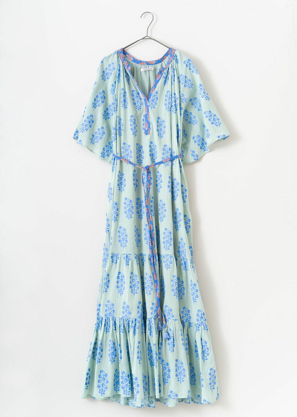 Cotton Voile Ethnic Combination Print Dress | Pasand by ne Quittez pas |  パサンドバイヌキテパ