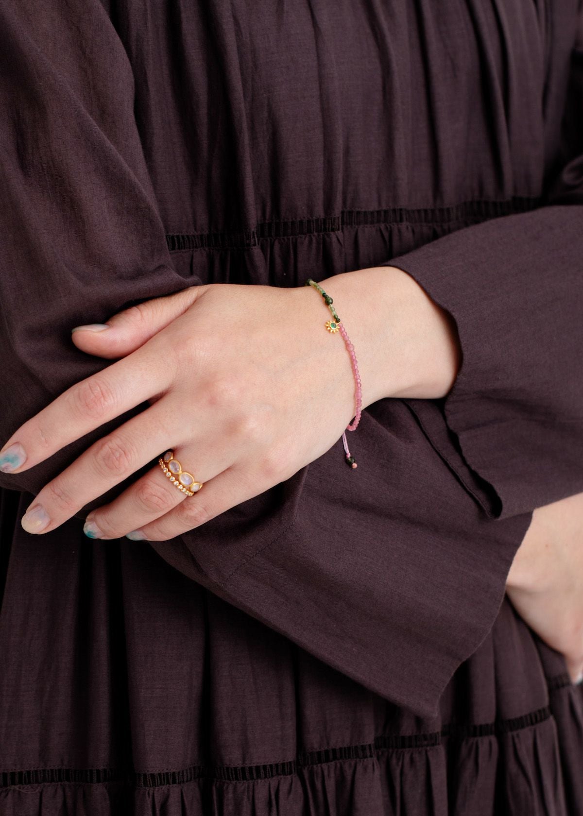 Taurus -牡牛座- Beads Bracelet With Charm