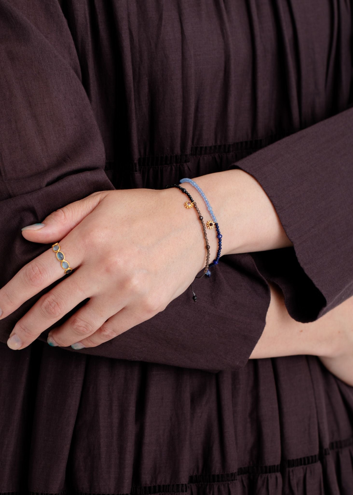 Pisces -魚座- Beads Bracelet With Charm