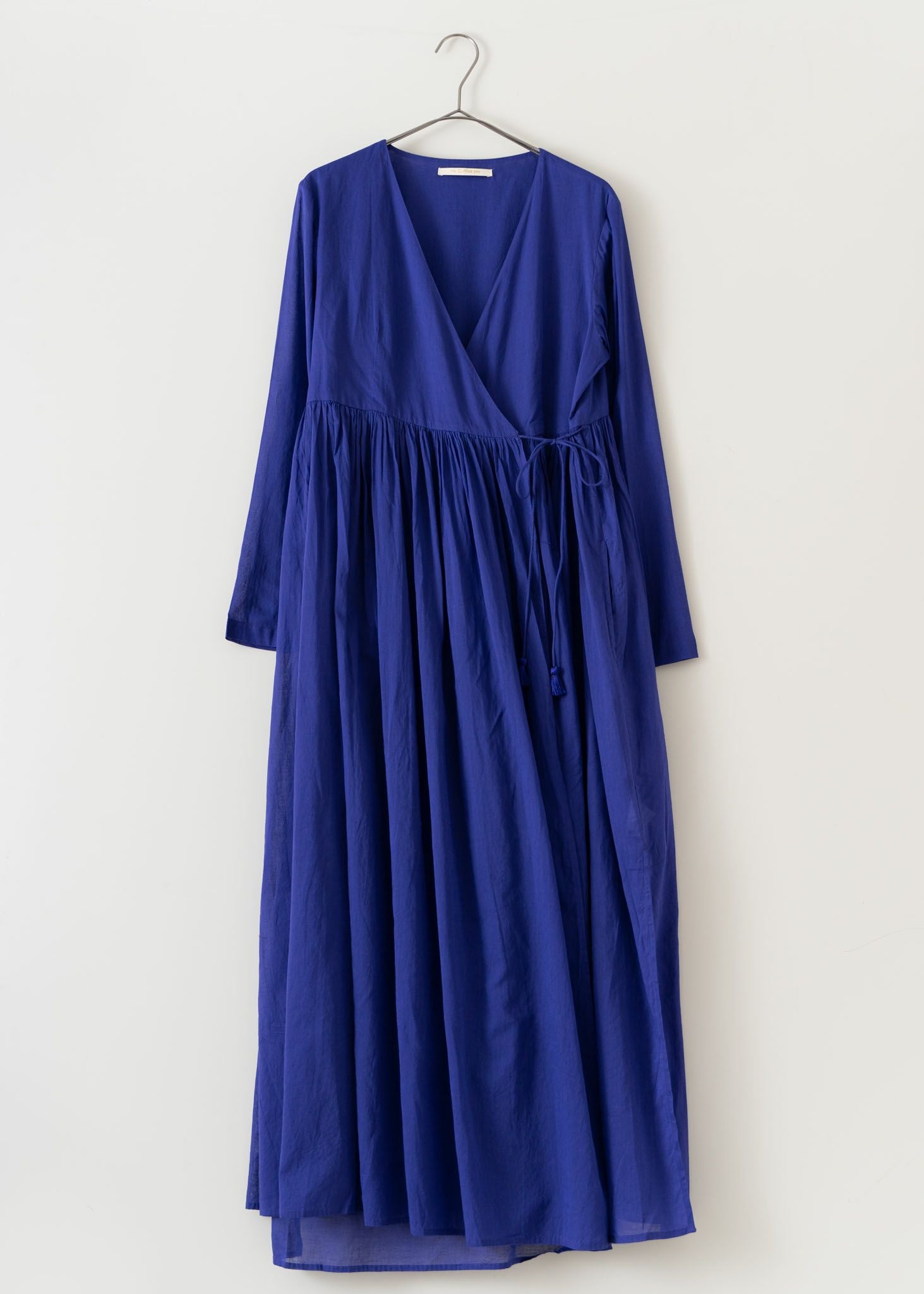 Cotton Voile Plain Crossover Gown -Royal- | Pasand by ne Quittez 