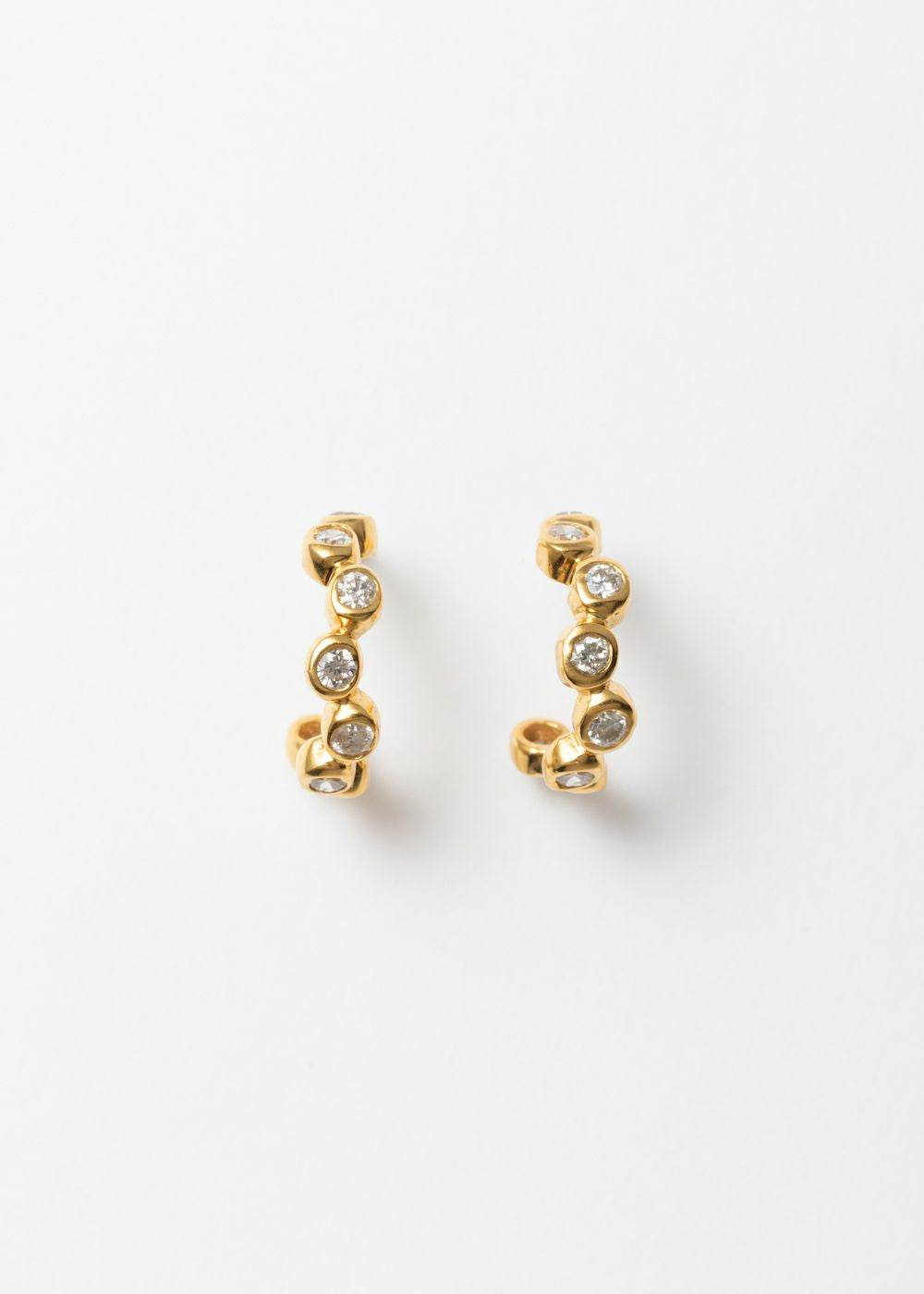 Diamond Jagged Dot Hoop | Pasand by ne Quittez pas | パサンドバイ 