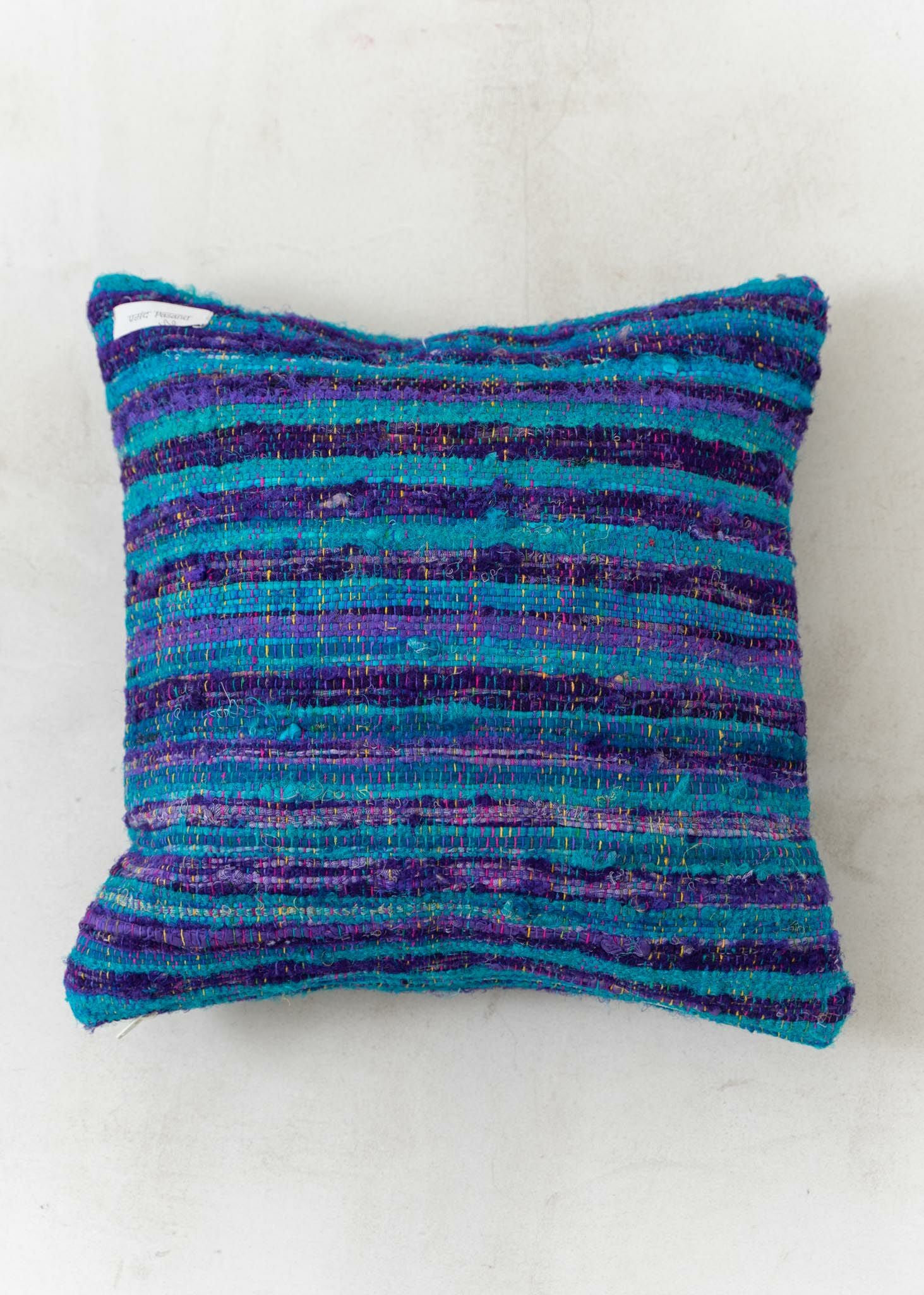 Cotton Silk Mix Chindi Cushion Cover