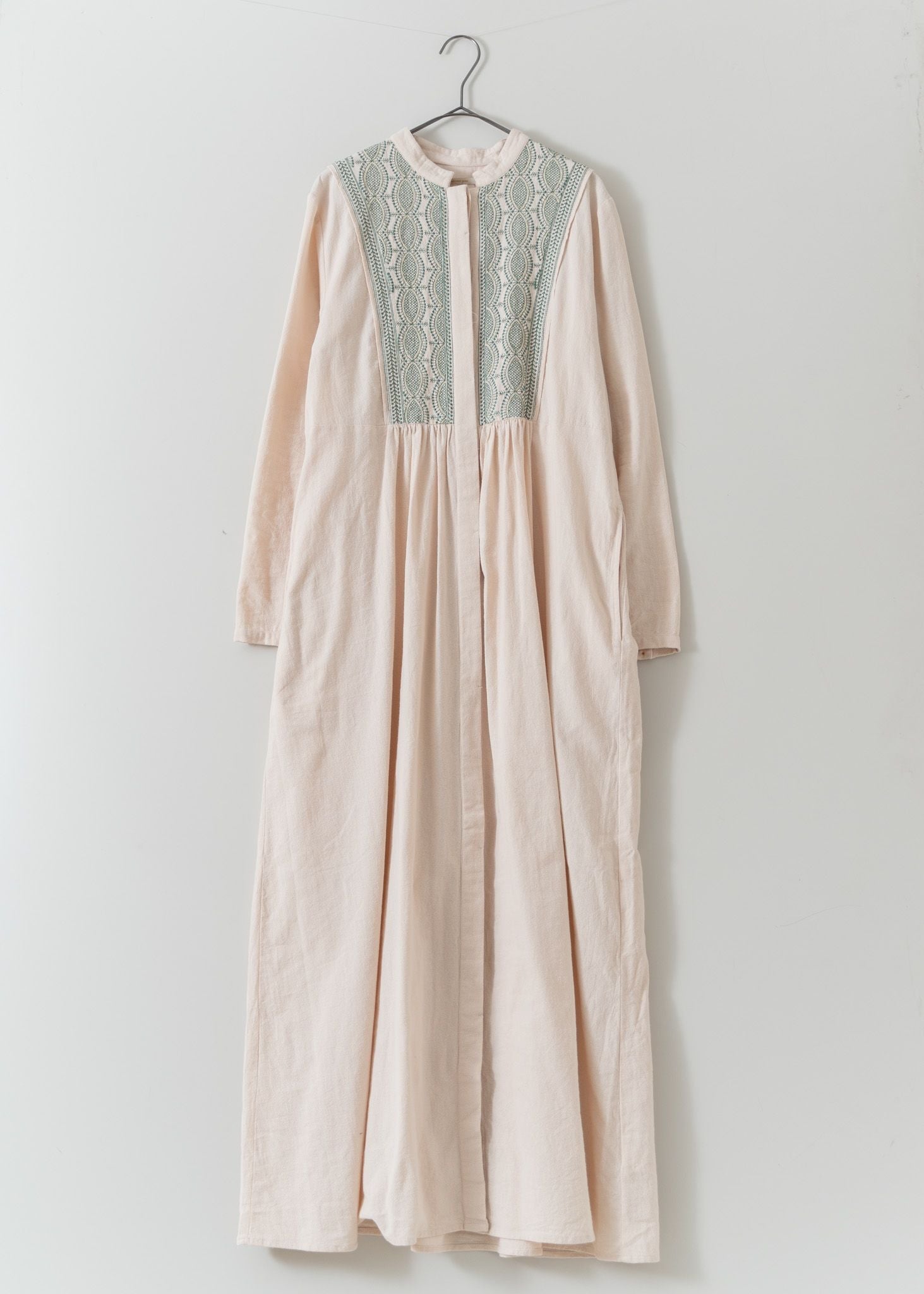 Crimp Cotton Solid Embroidery Dress | Pasand by ne Quittez pas